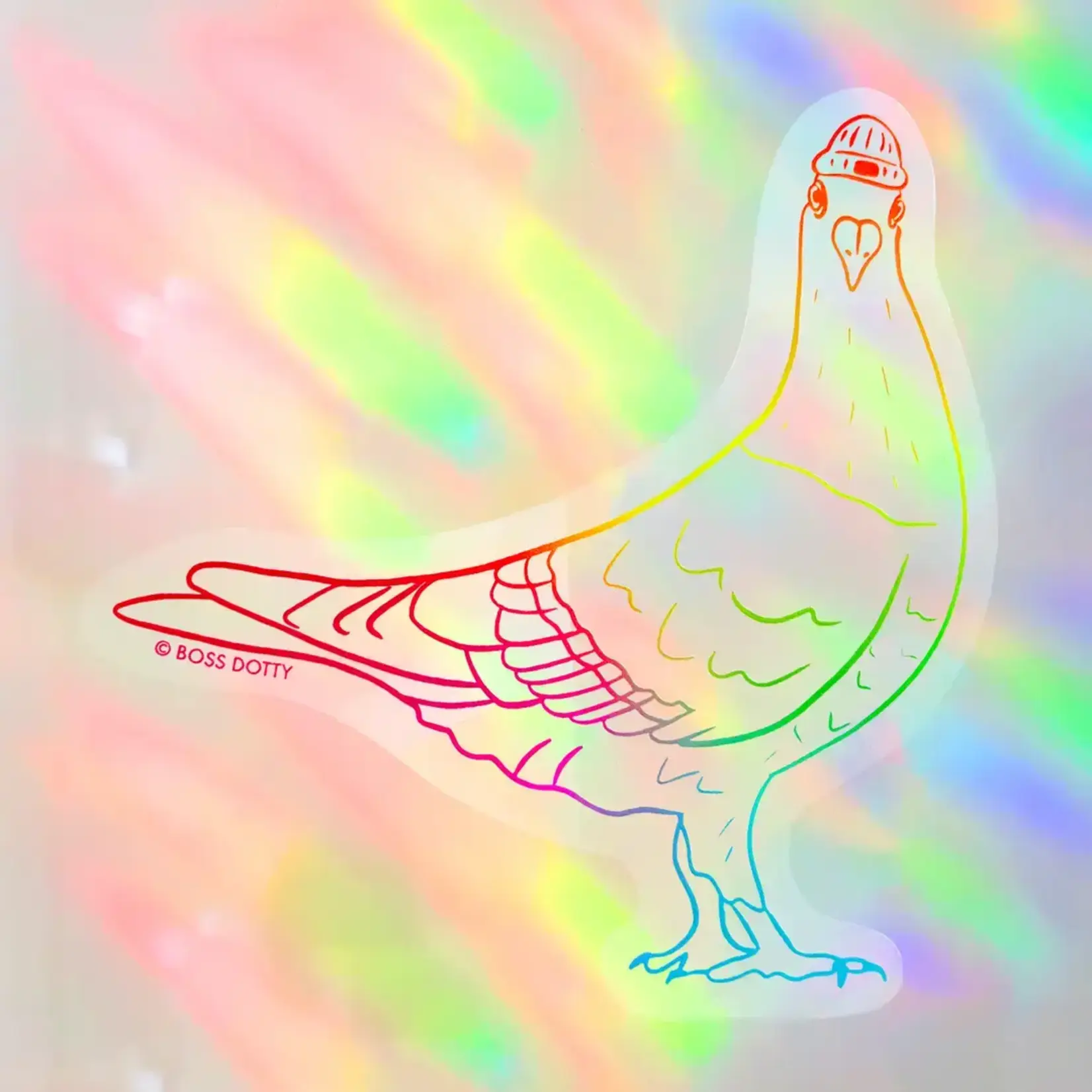 Pigeon Suncatcher Sticker