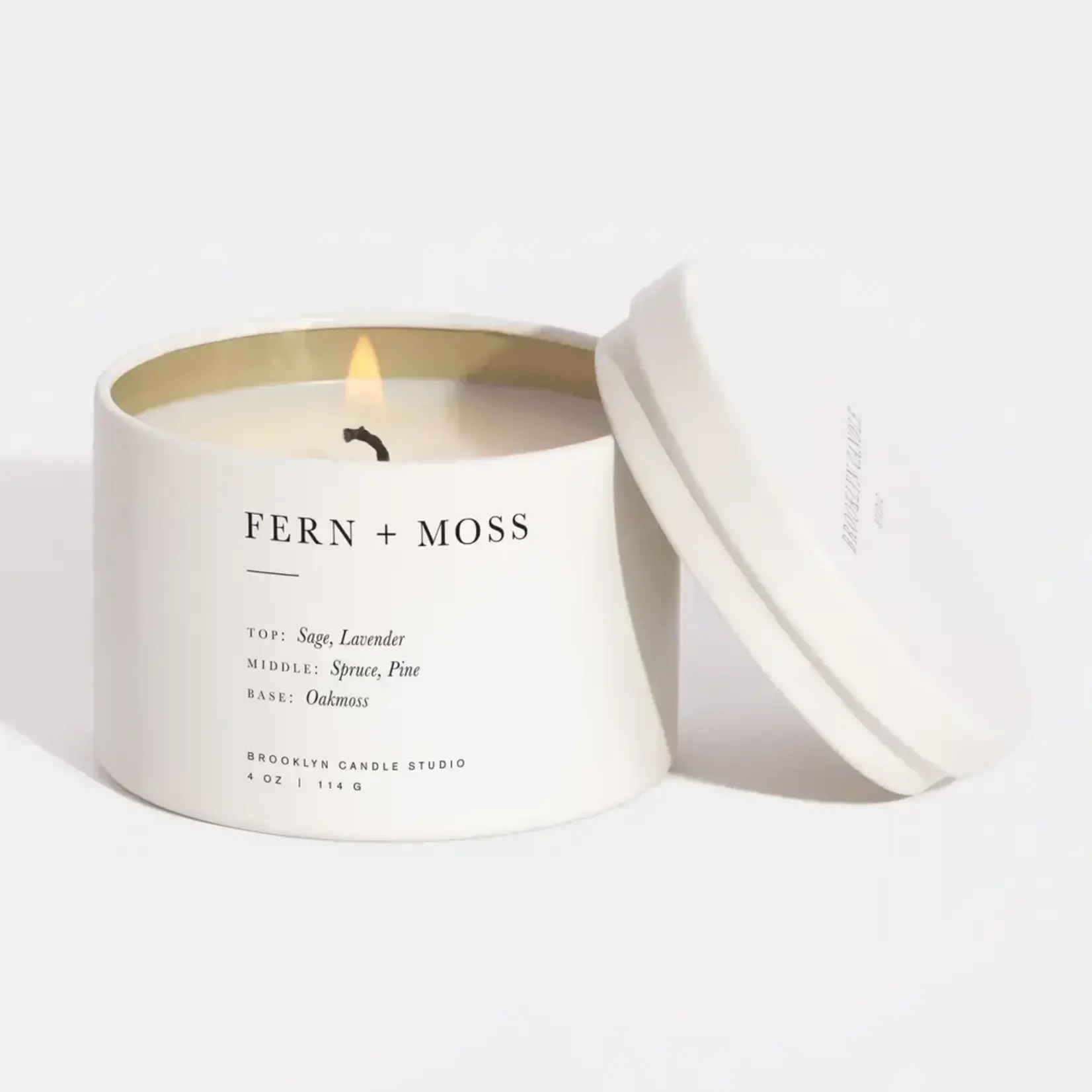 Brooklyn Candle Studio Fern + Moss Travel Tin Candle