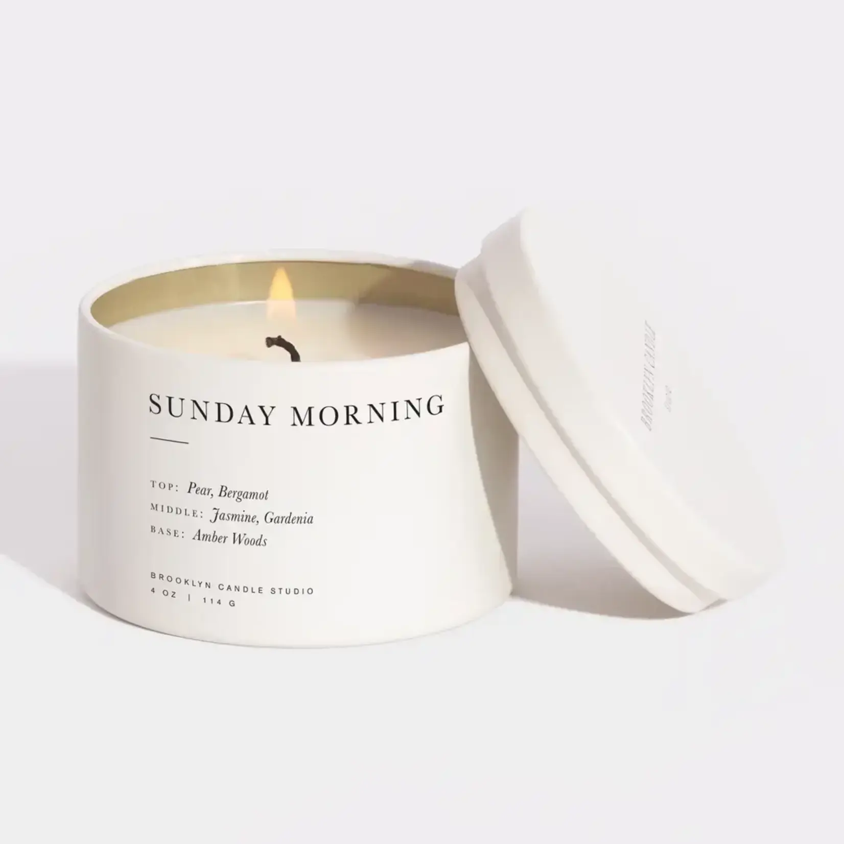 Brooklyn Candle Studio Sunday Morning Travel Tin Candle