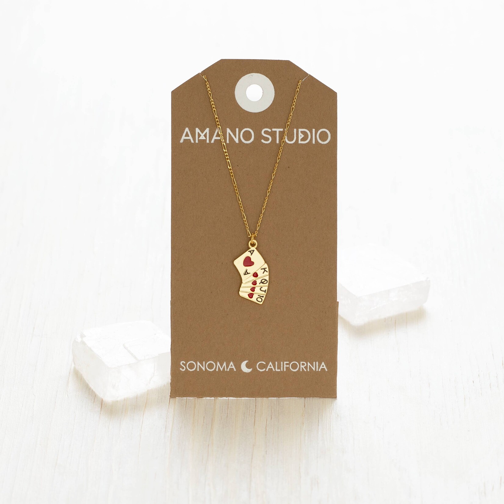 A Mano Playing Cards Charm Necklace