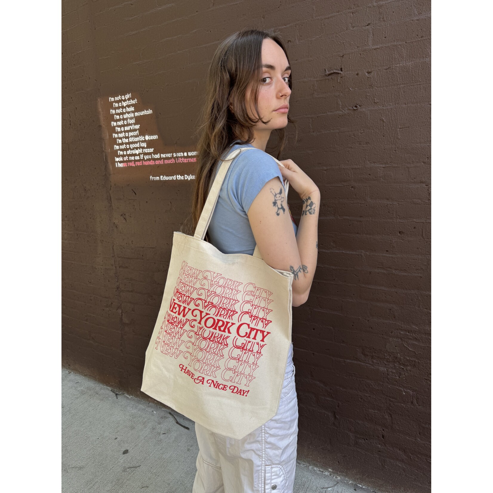 NYC Repeating Pattern Tote