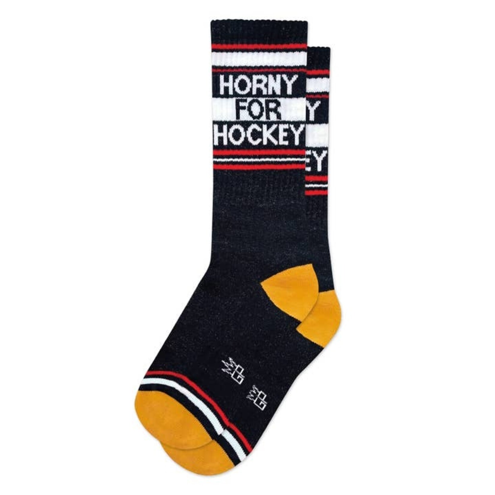 gumball poodle Horny for Hockey Unisex Gym Crew Socks
