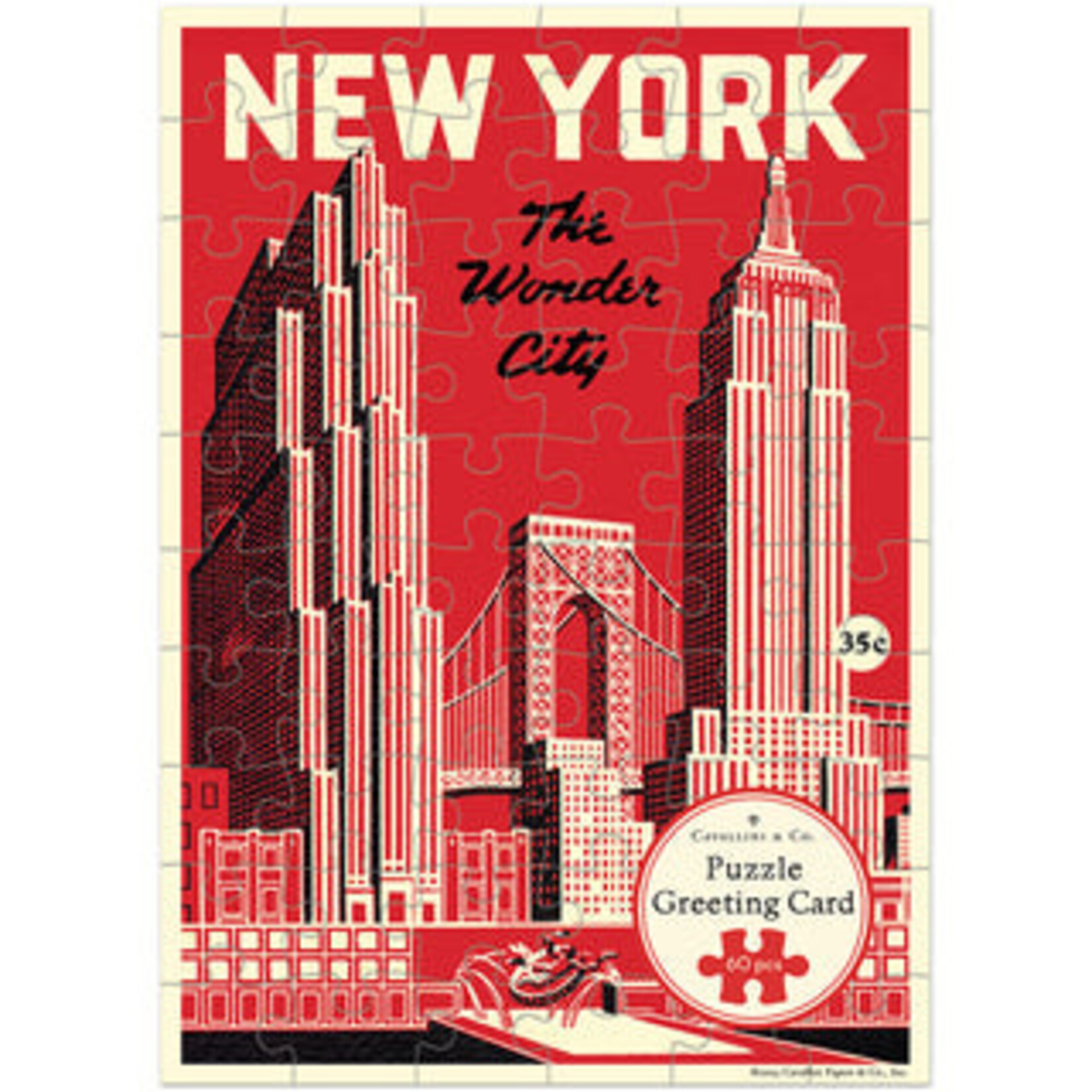 Cavallini NYC Wonder City Puzzle Card