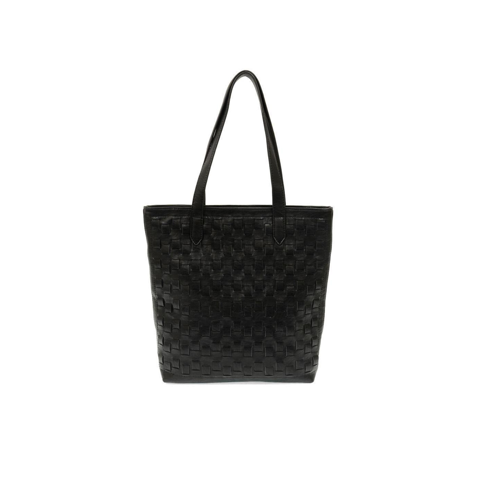 Joy Accessories Willa Woven Tote in Black