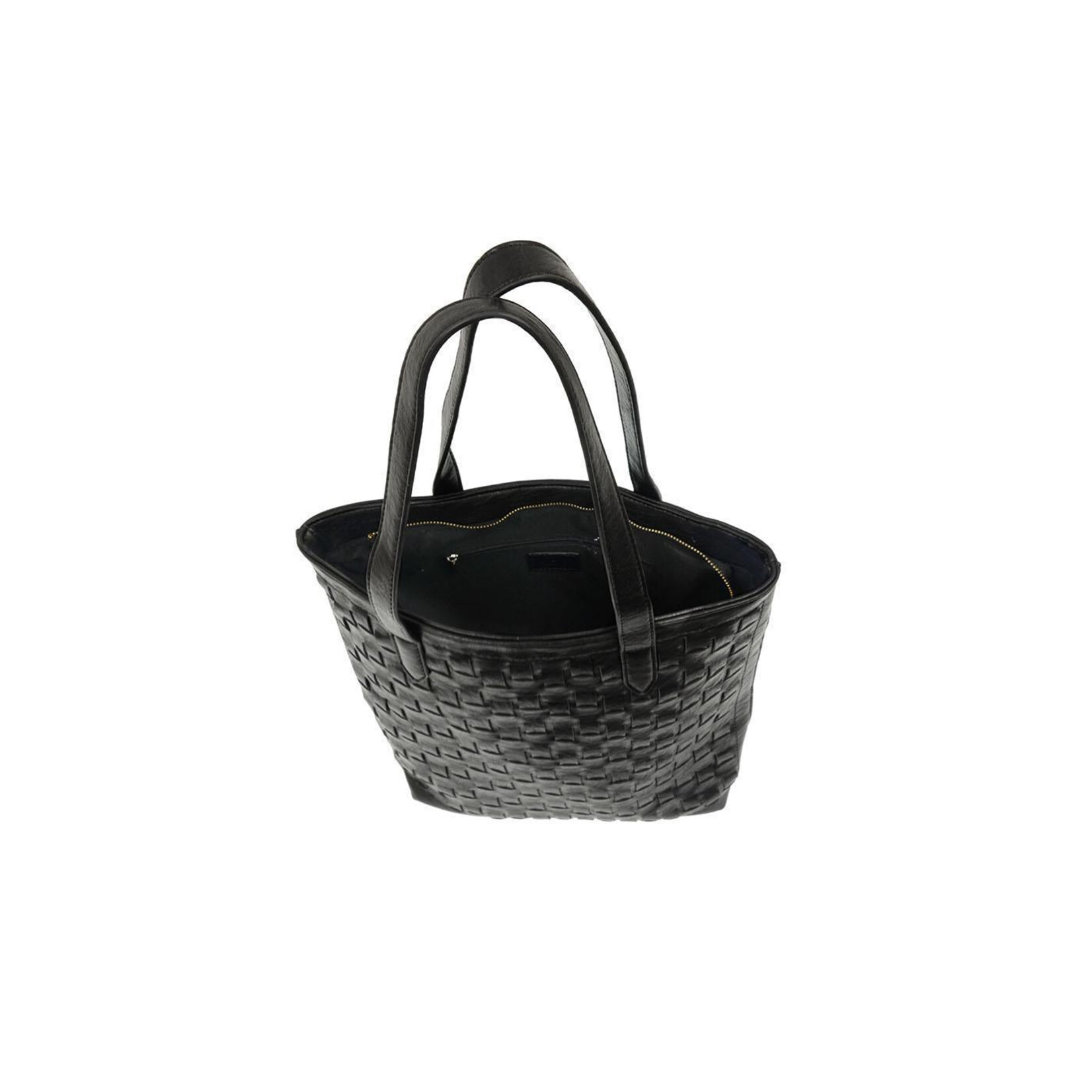 Joy Accessories Willa Woven Tote in Black