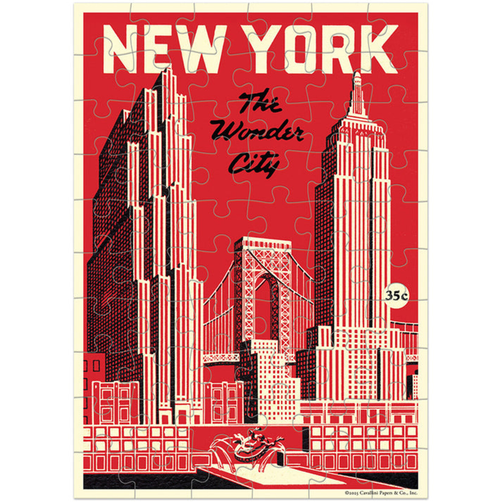 Cavallini NYC Wonder City Puzzle Card