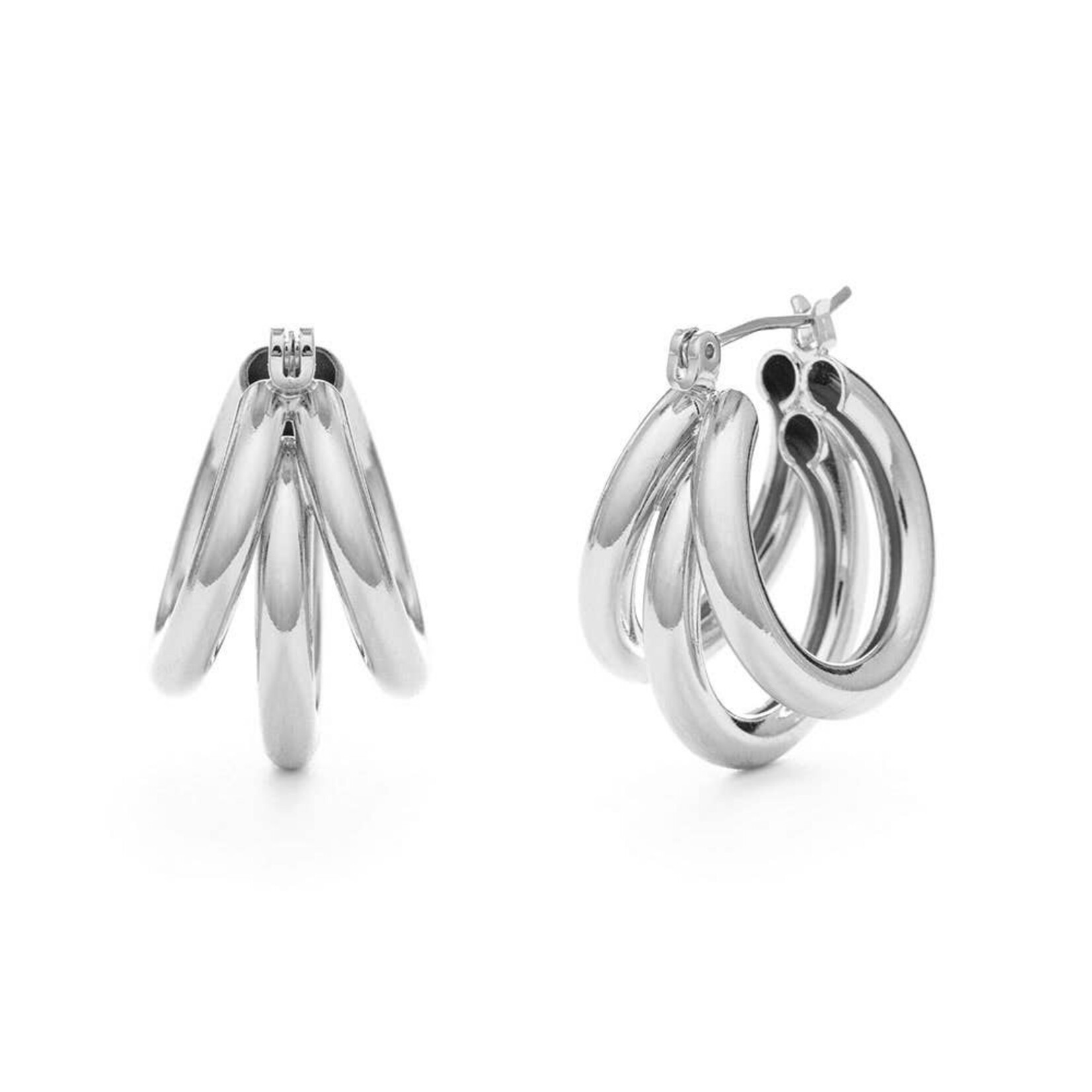 A Mano Vintage Silver Triple Hoop