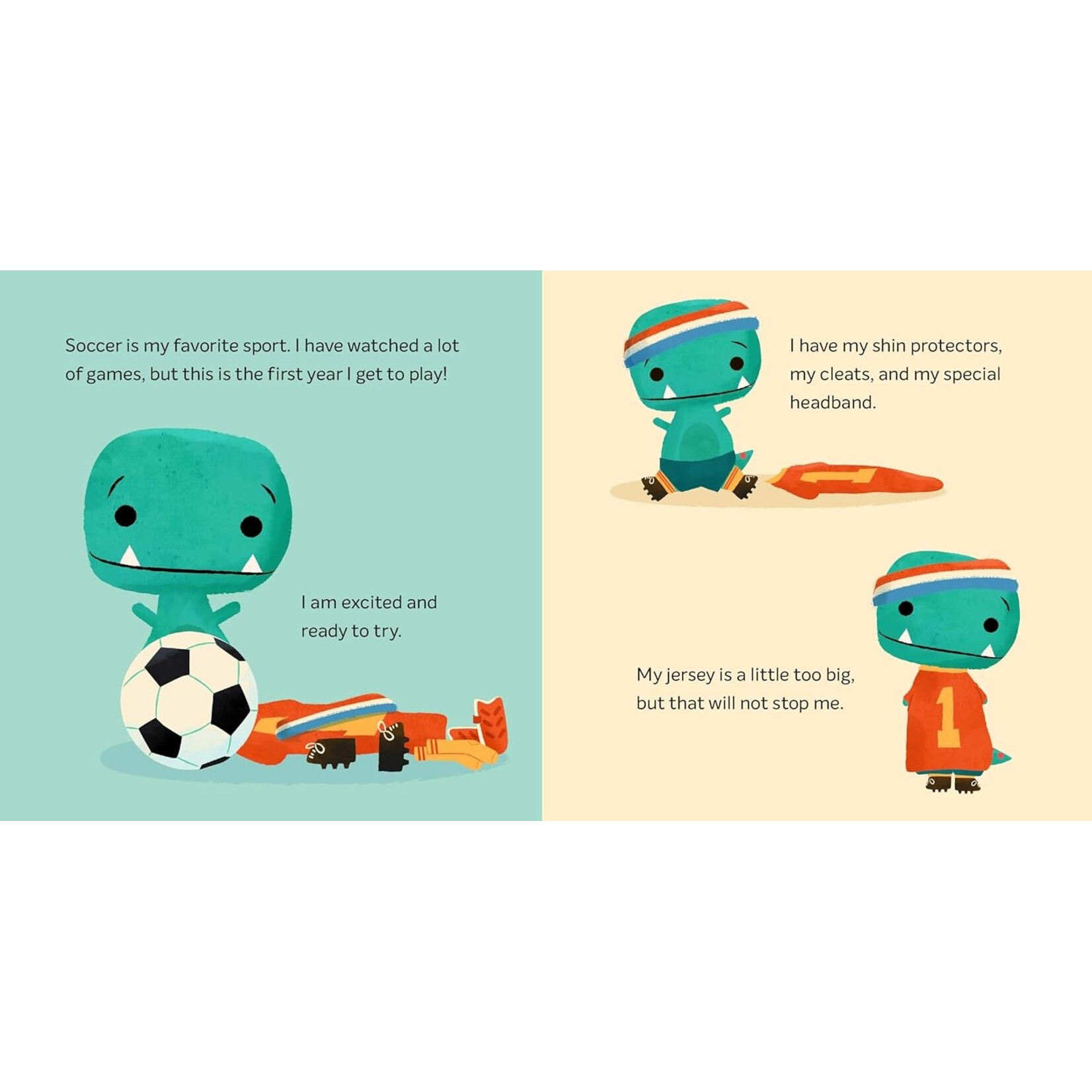 Tiny T-Rex Tries Soccer