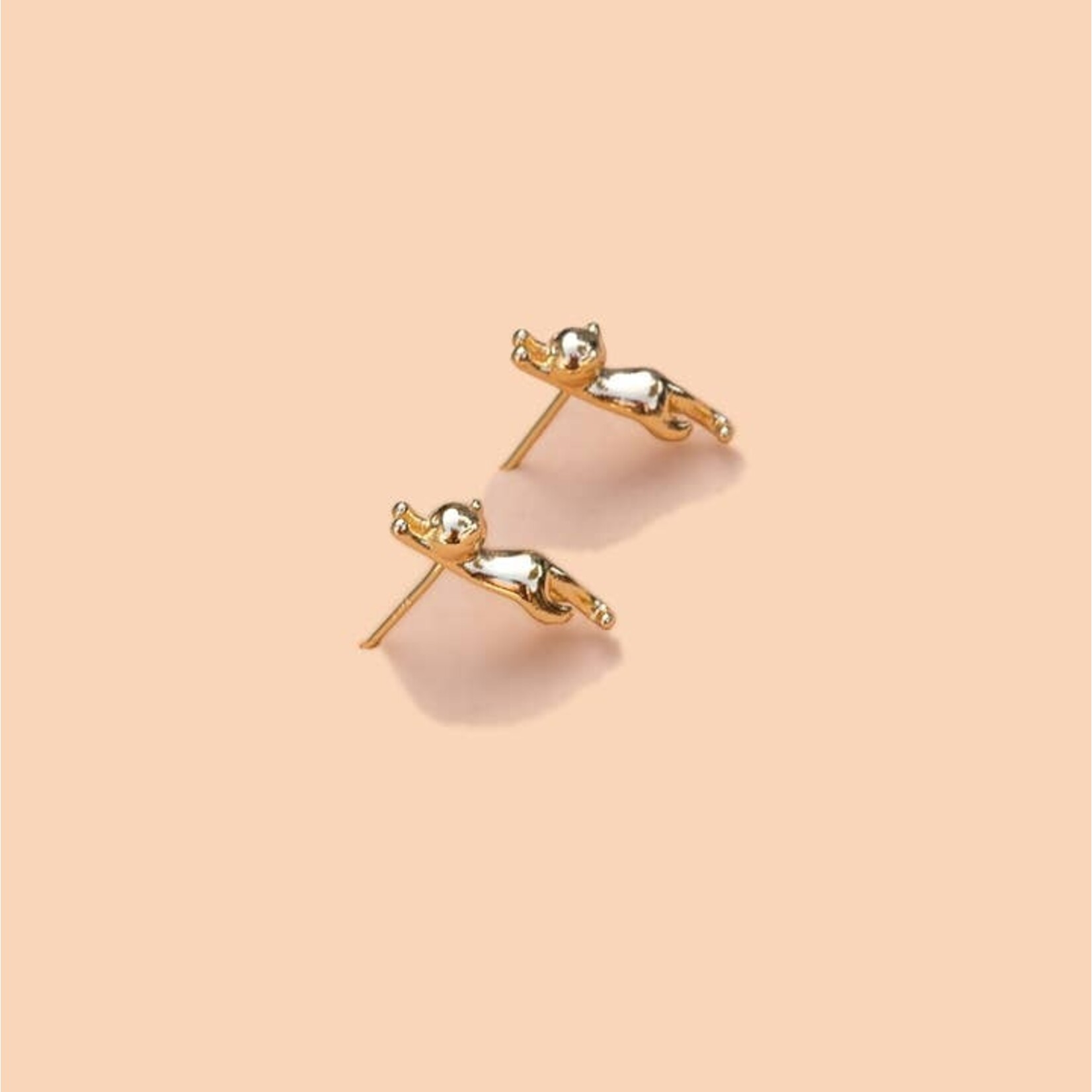 Meow Gold Studs
