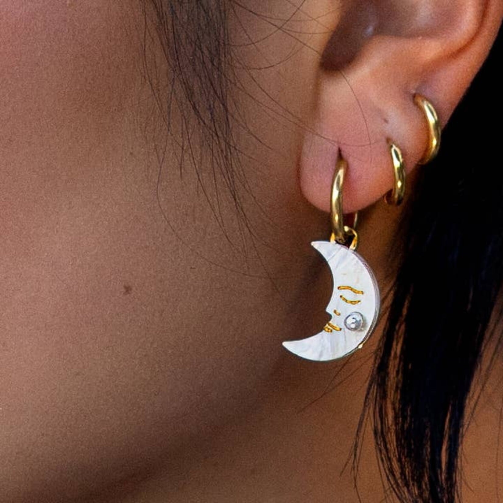 Celestial Gold Hoops