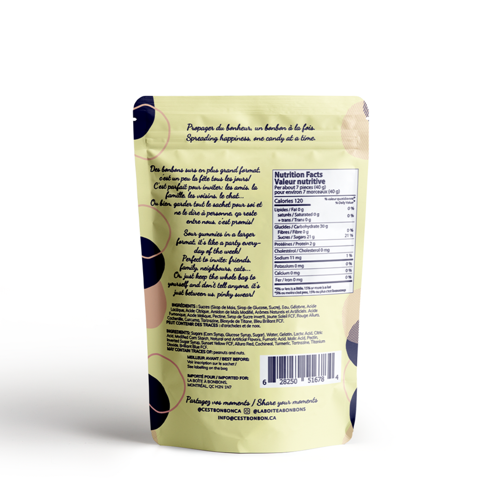 La Boite a Bonbons BonBon Sour Gummy Candies - Large Mix