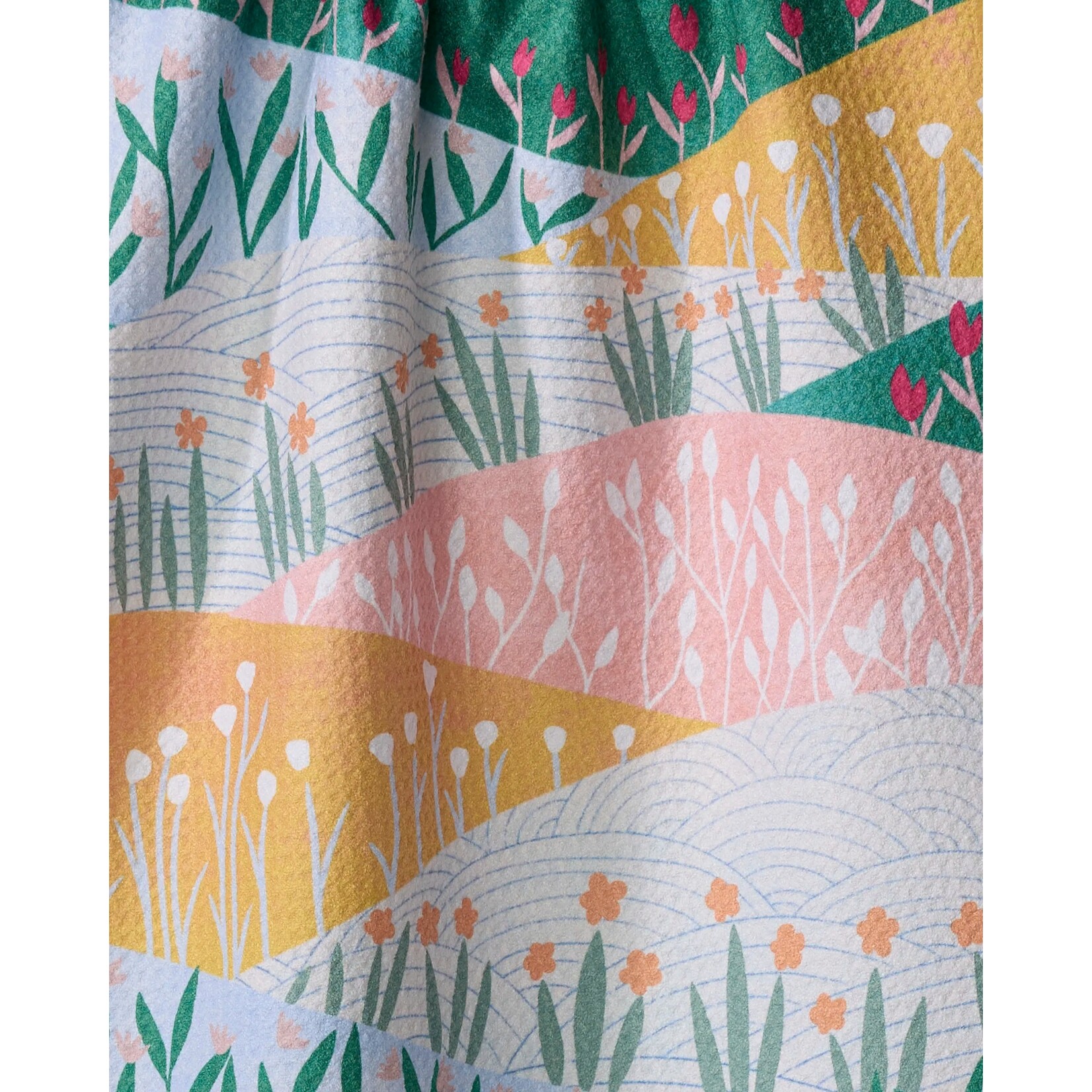 Geometry Sunrise Mountains Geometry Tea Towel