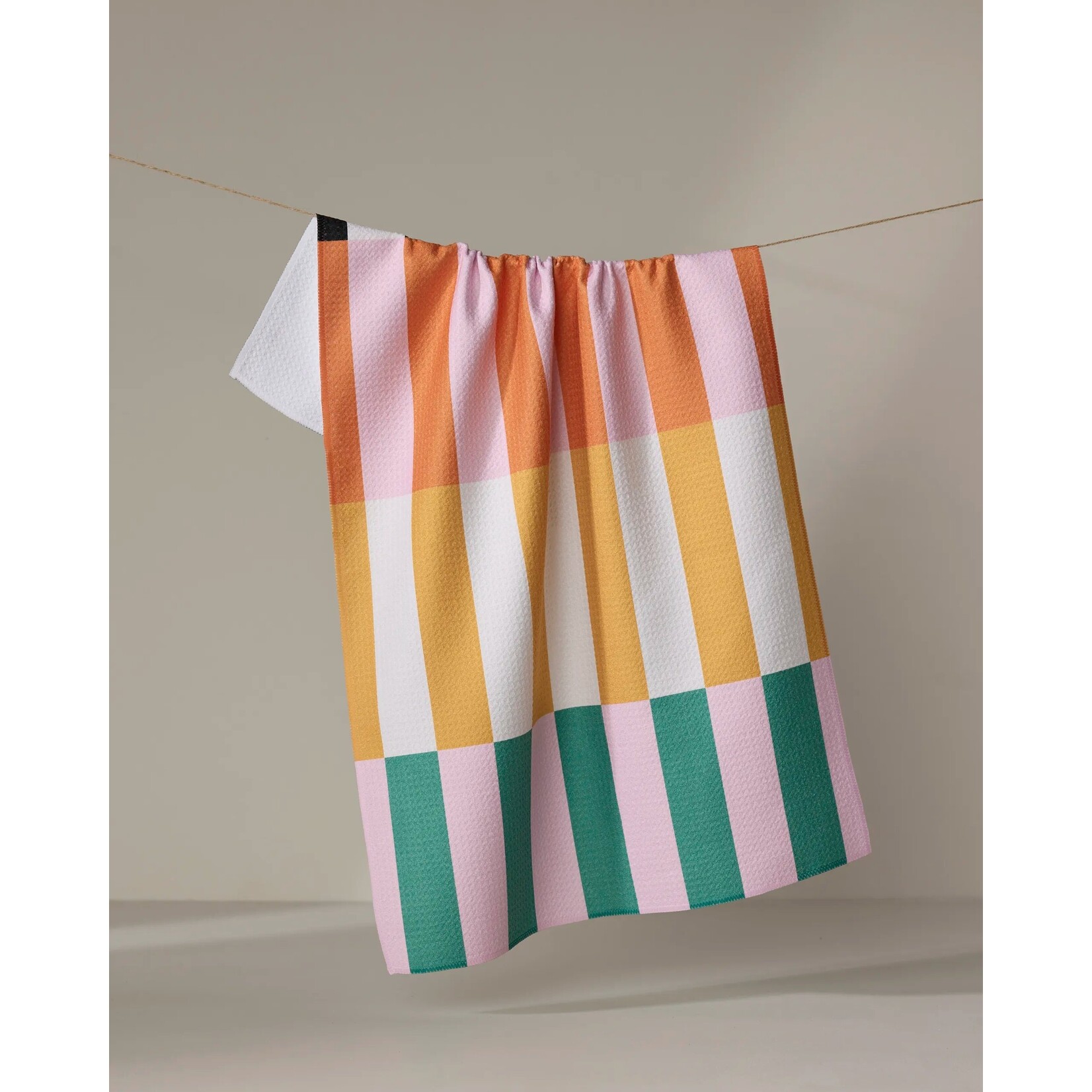 Geometry Stacked Stripes Geometry Tea Towel