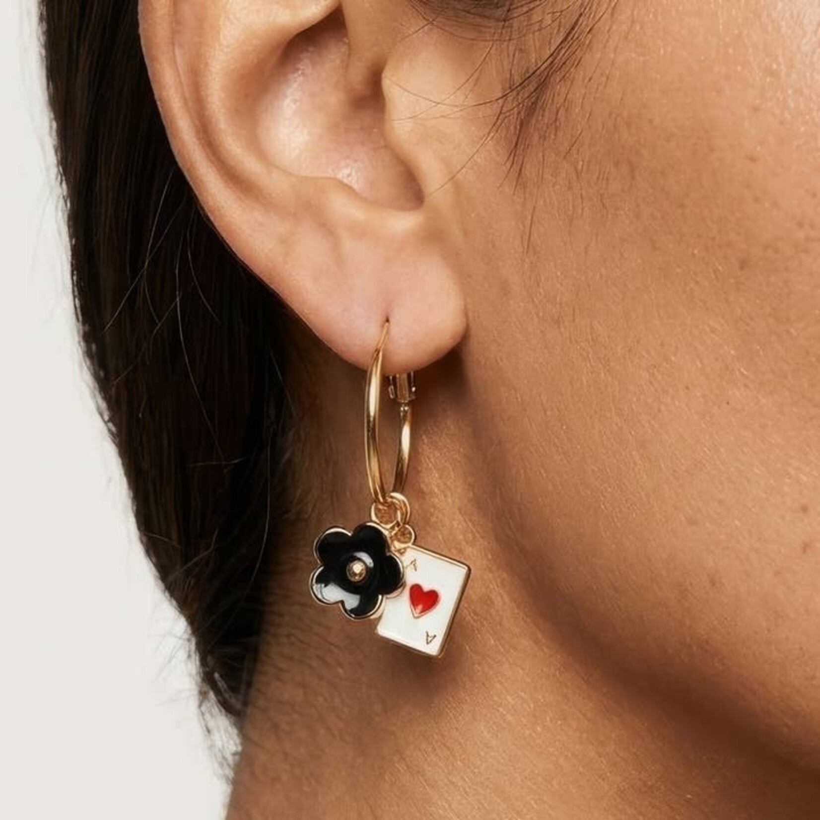 Peter and June Lucky Poppy Hoops