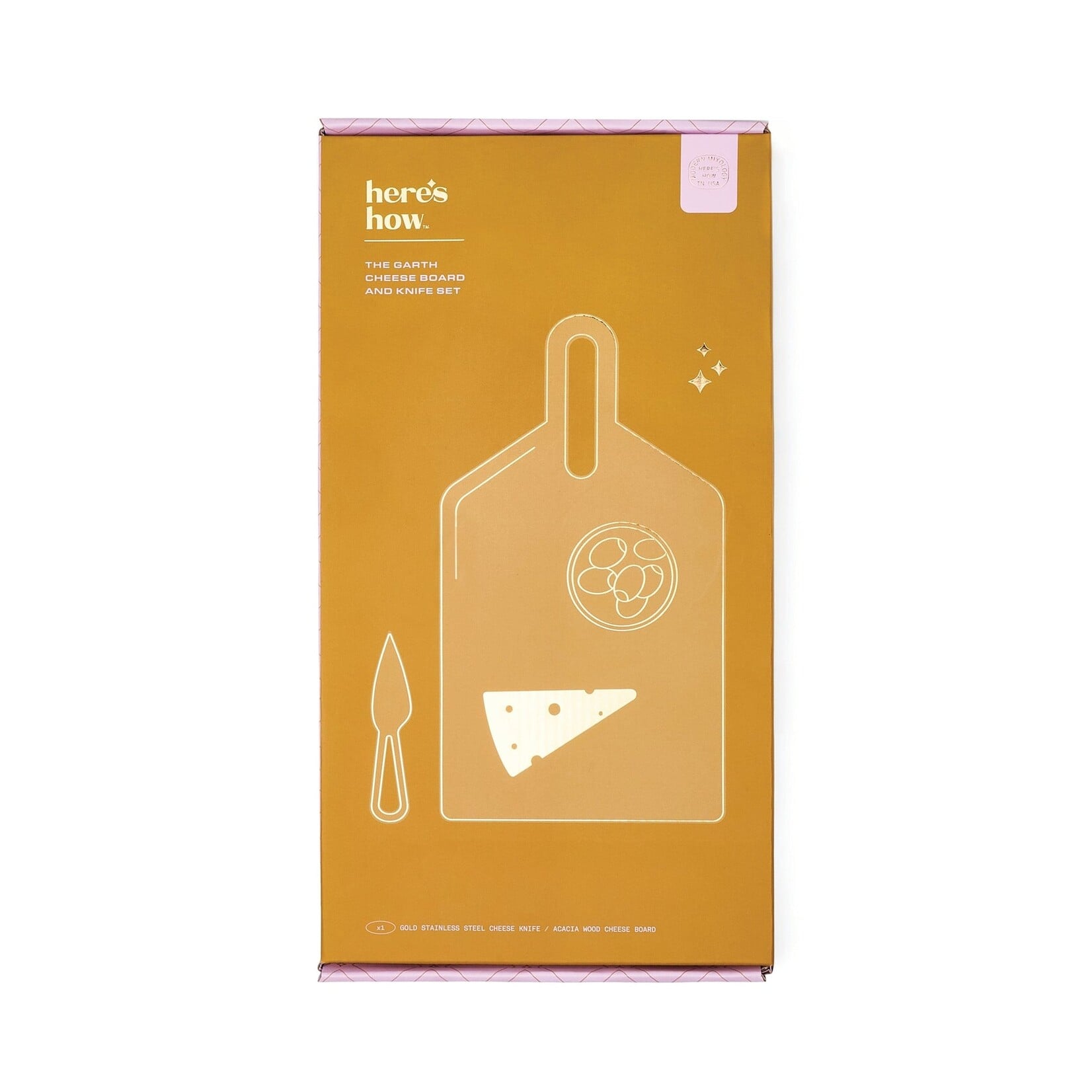 Here's How Garth Cheese Board and Knife Set