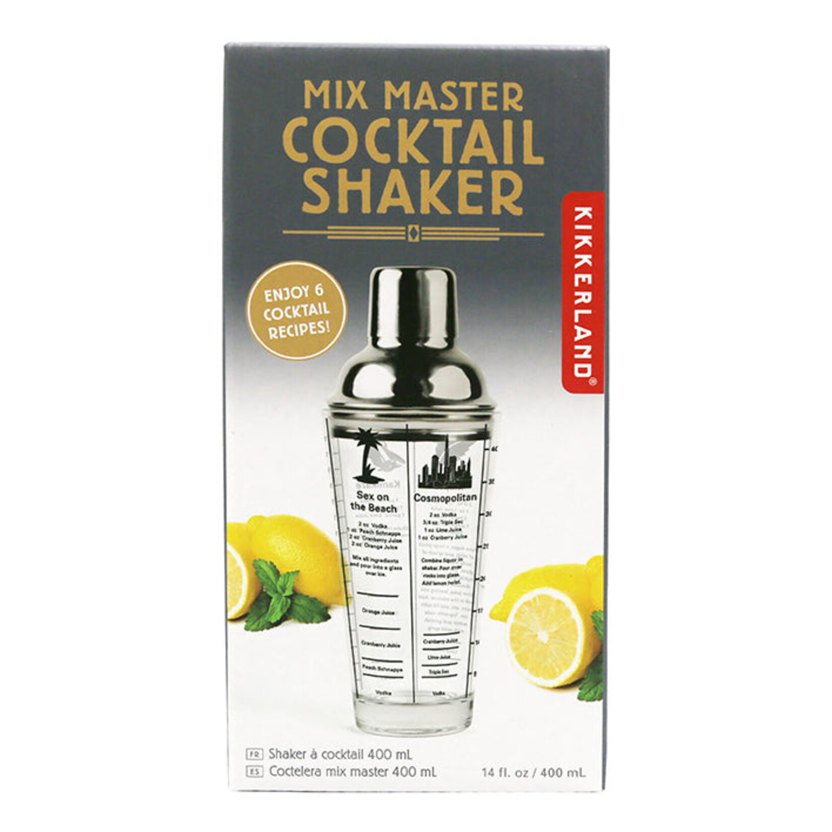 Kikkerland Mix Master Cocktail Shaker