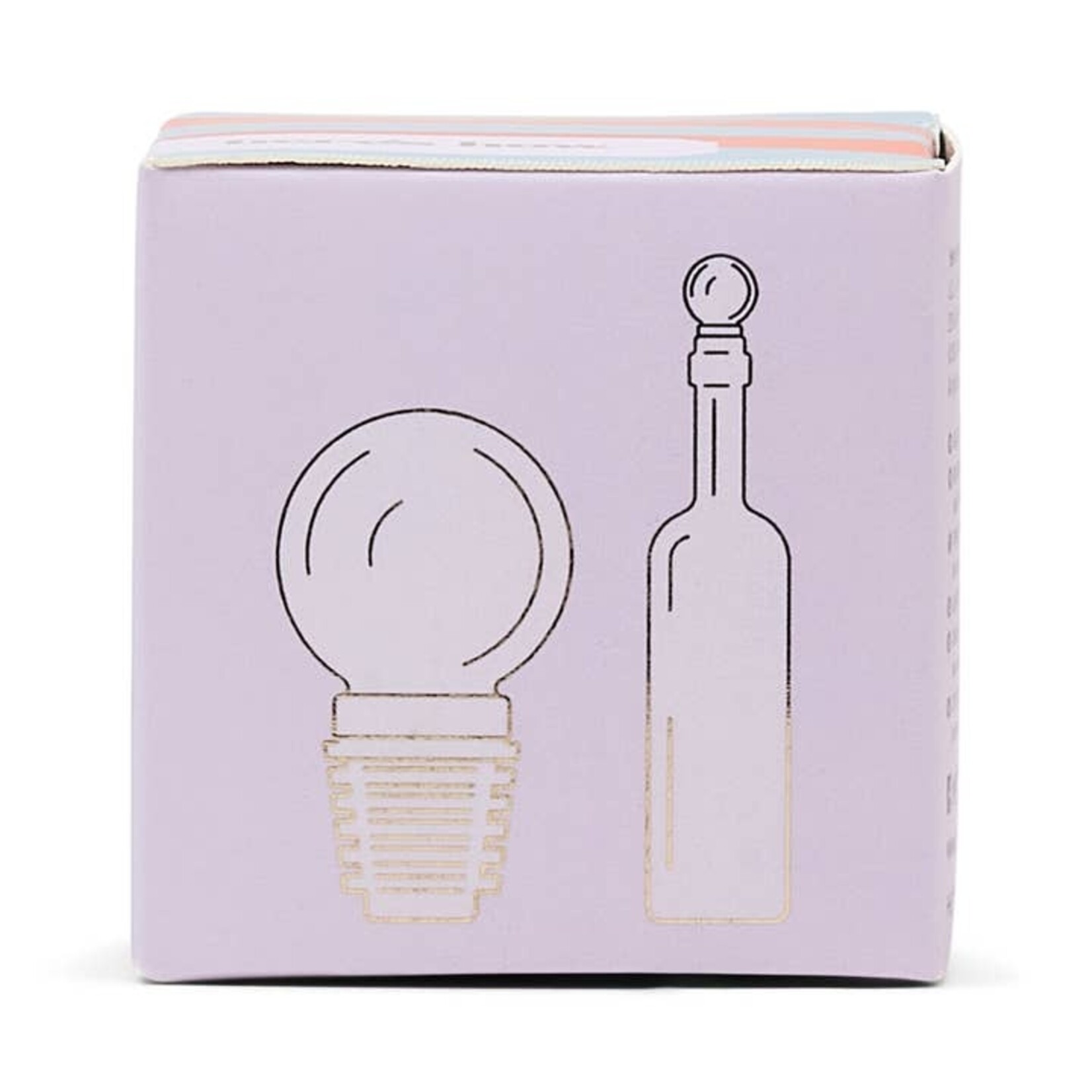Moony Glass Bottle Stopper in Lilac