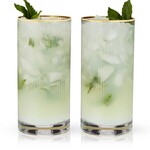 True Fabrications Meridian Crystal Highball Glasses