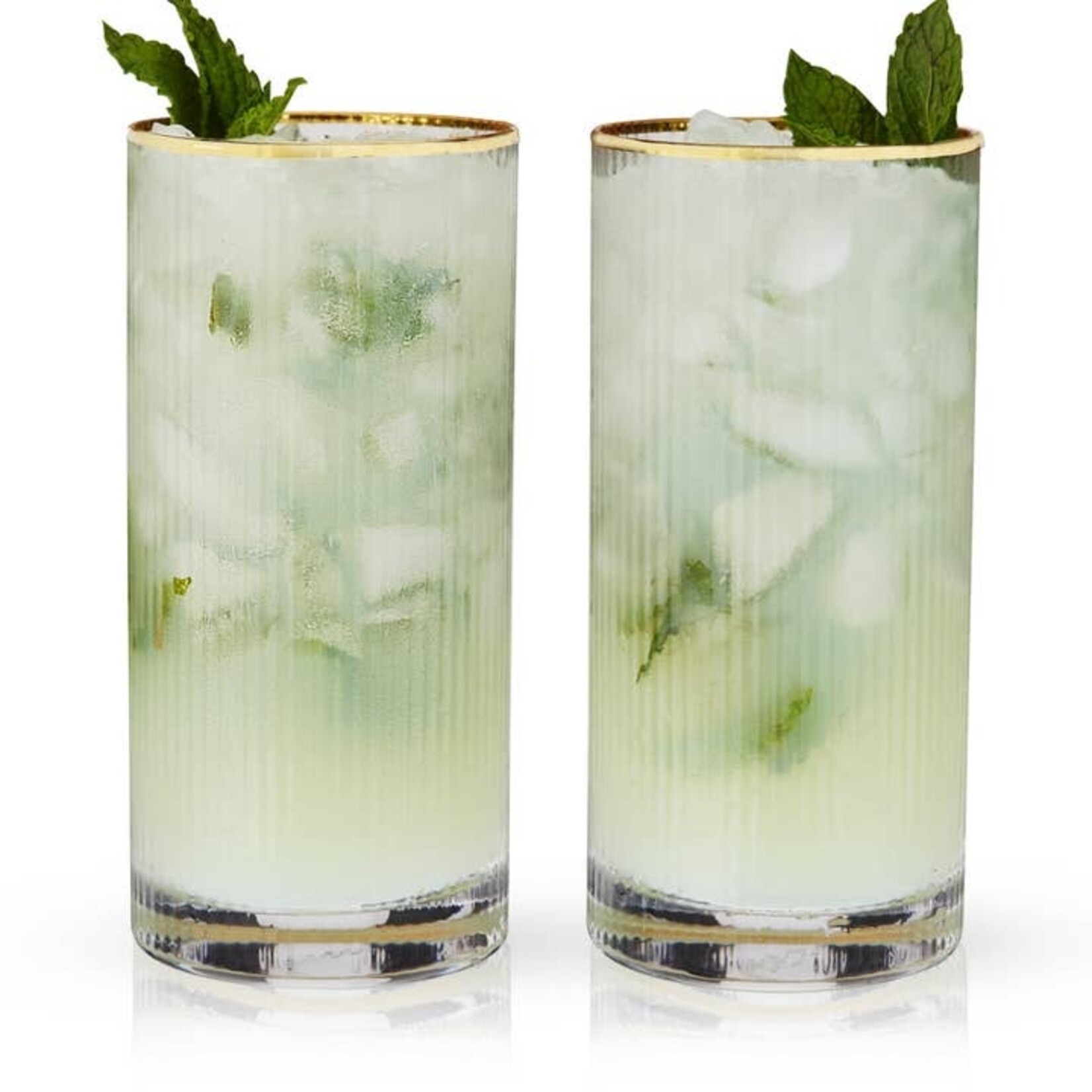 True Fabrications Meridian Crystal Highball Glasses