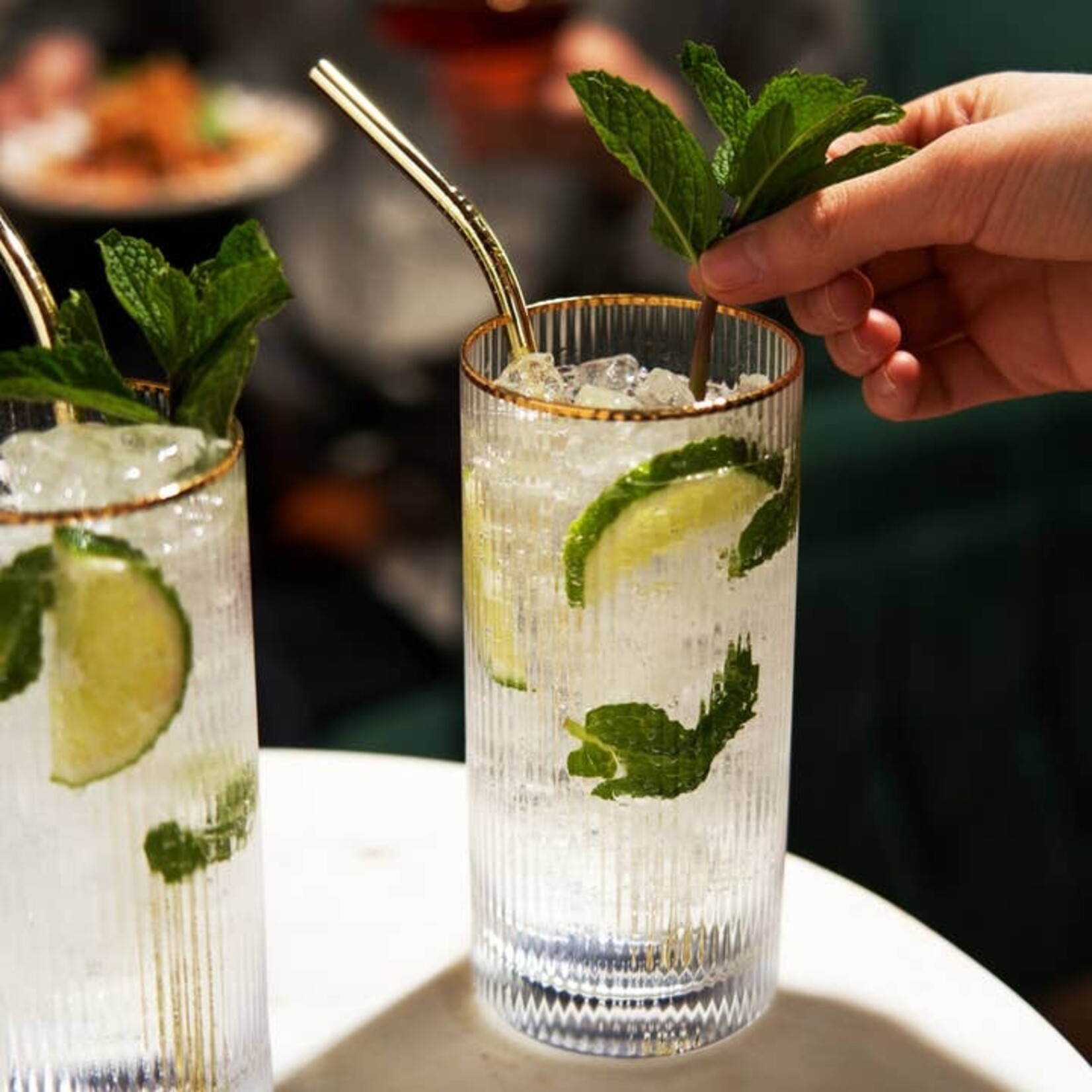 True Fabrications Meridian Crystal Highball Glasses