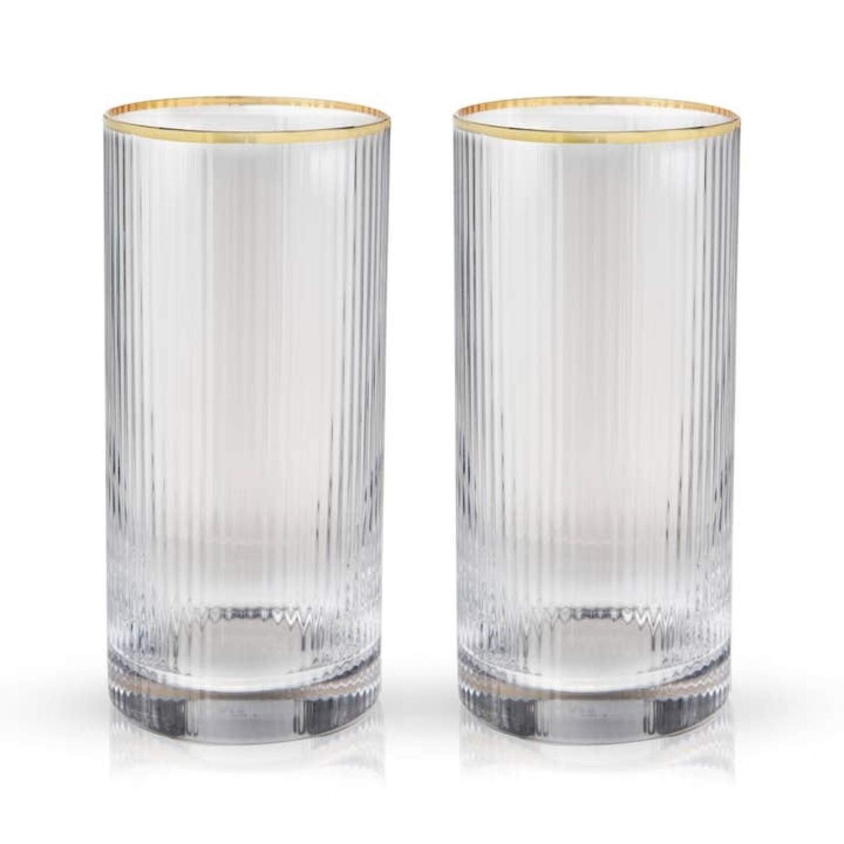 True Fabrications Meridian Crystal Highball Glasses