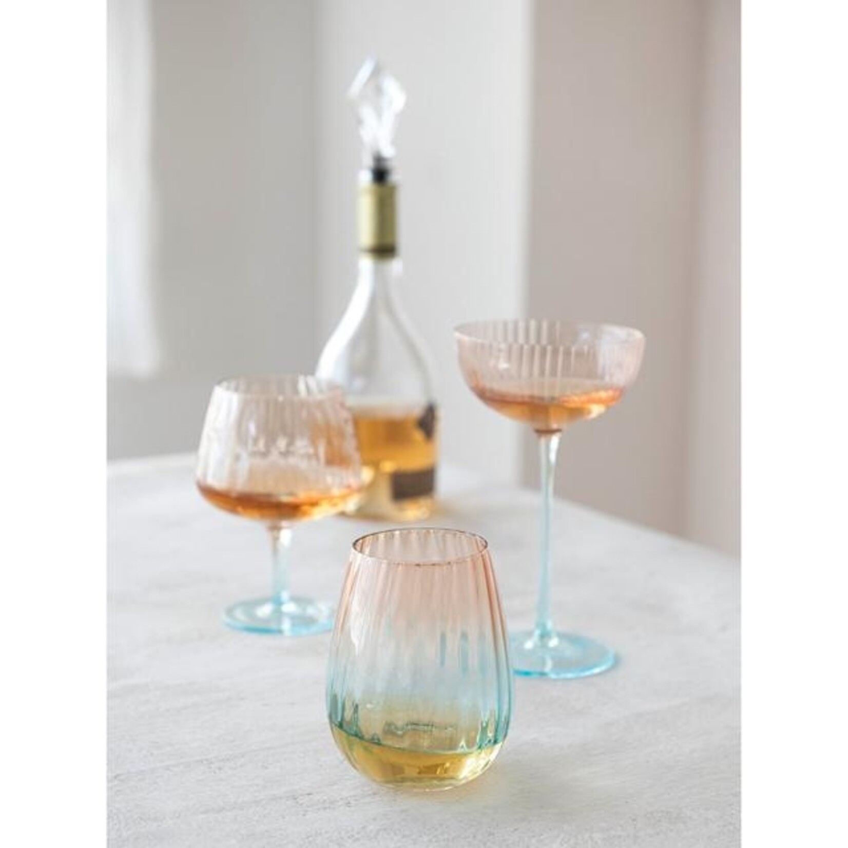 Blush & Blue Two-Tone Wine Glass