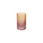 Creative Coop Amber & Pink Ombre 14 Ounce Drinking Glass