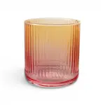 Creative Coop Amber & Pink Ombre 12 Ounce Drinking Glass
