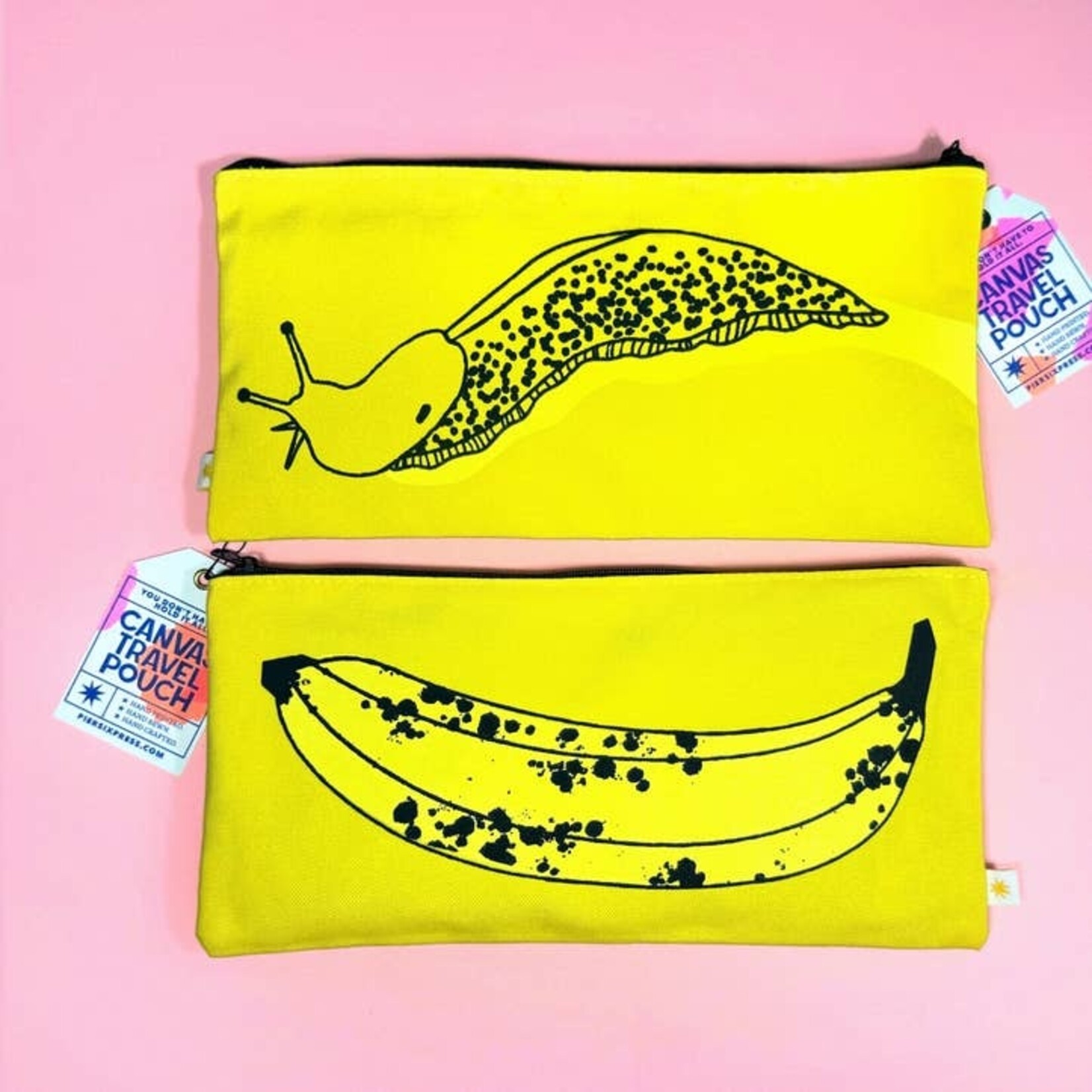 Banana Slug Canvas Travel Pouch
