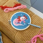 Kikkerland Axolotl Punch Needle