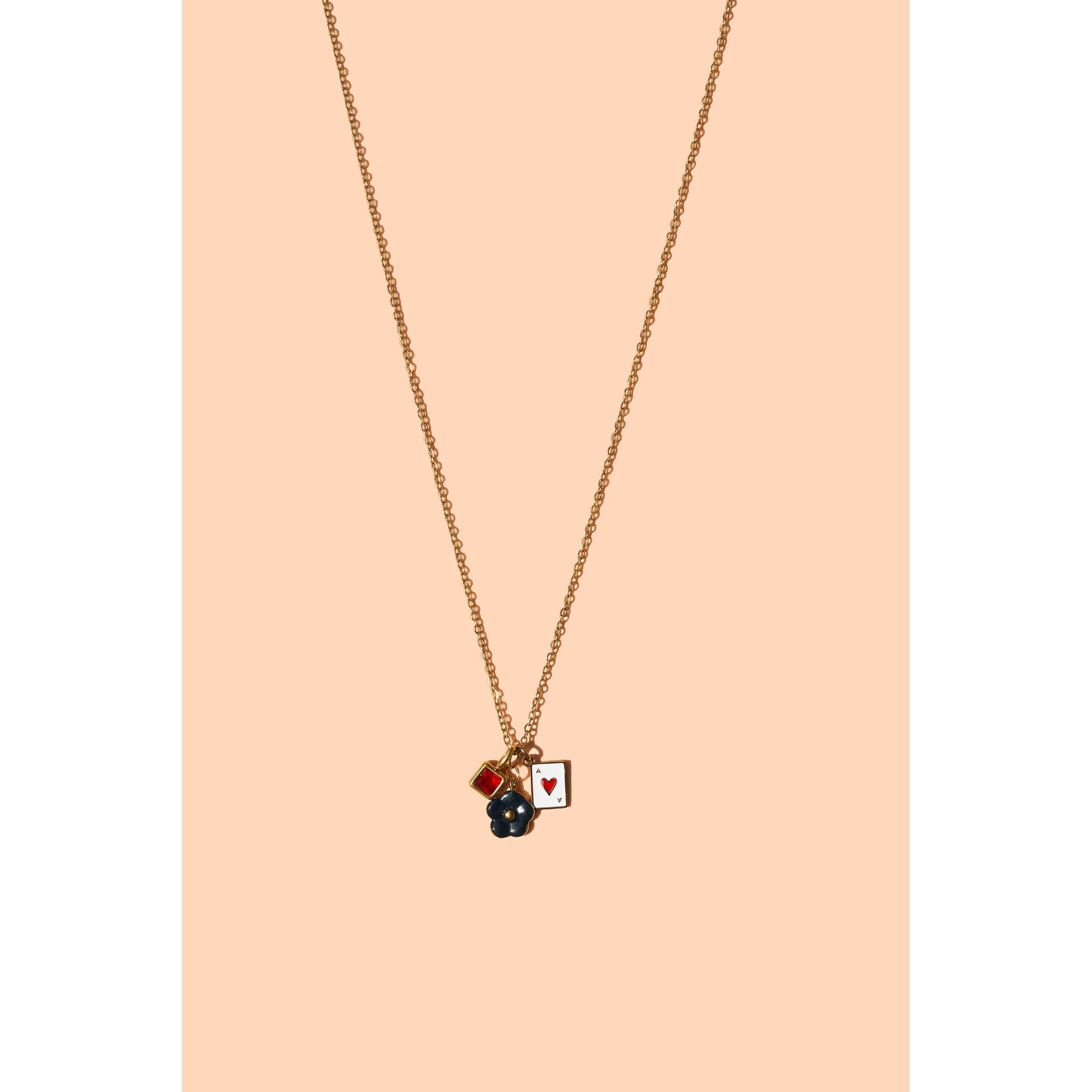 Peter and June Lucky Poppy Necklace