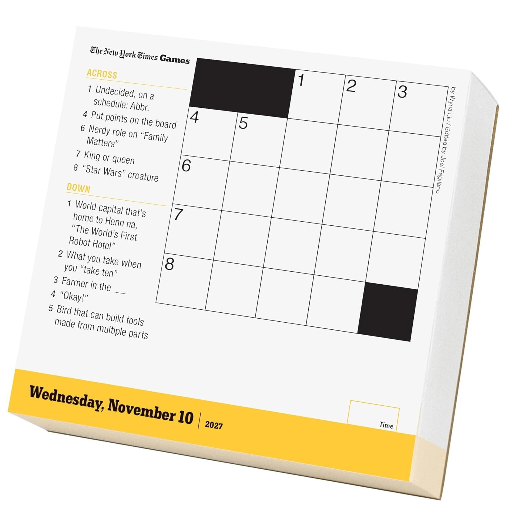 Simon and Schuster New York Times Mini Crossword Puzzle Boxed Calendar 2027