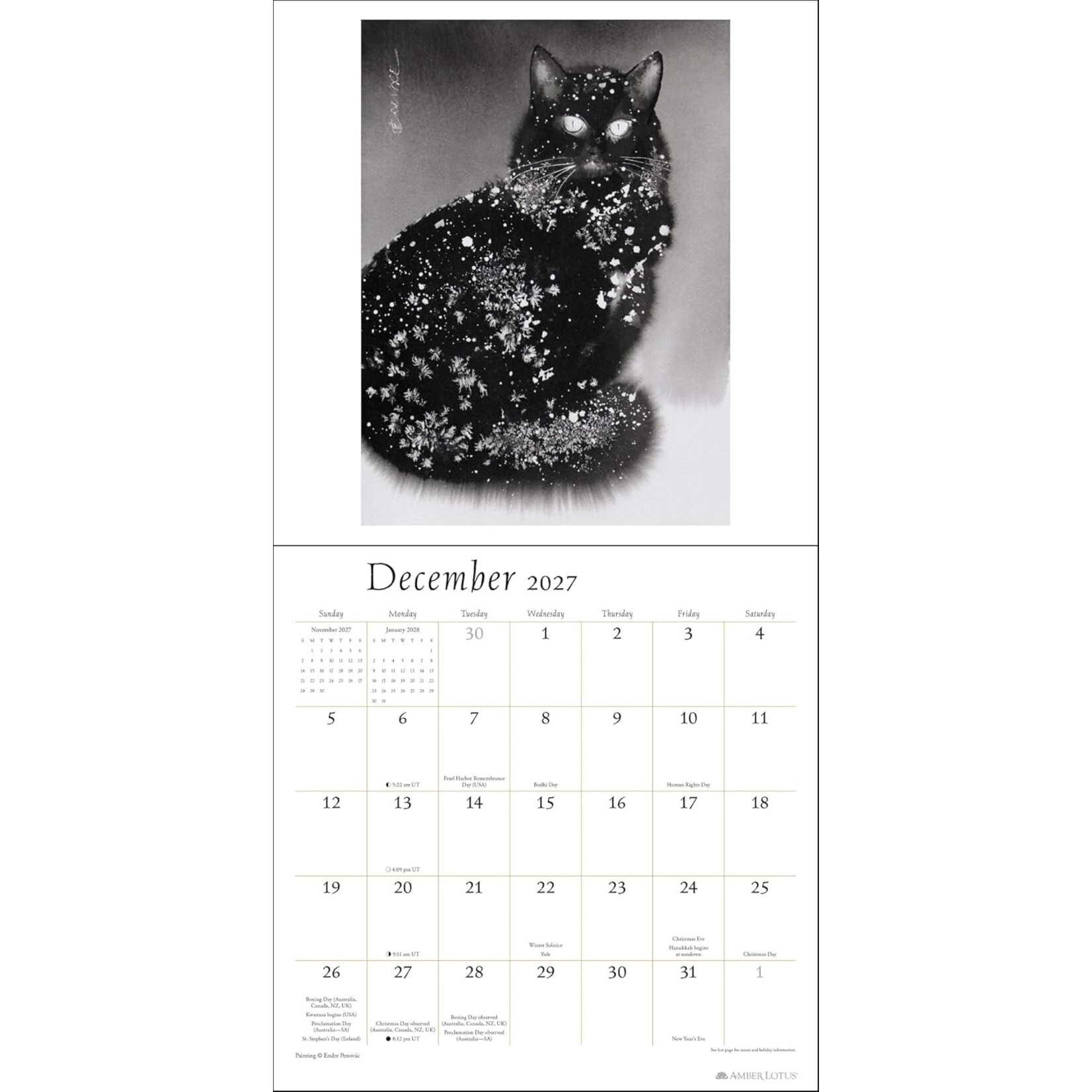 Simon and Schuster Artful Cats Wall Calendar 2027