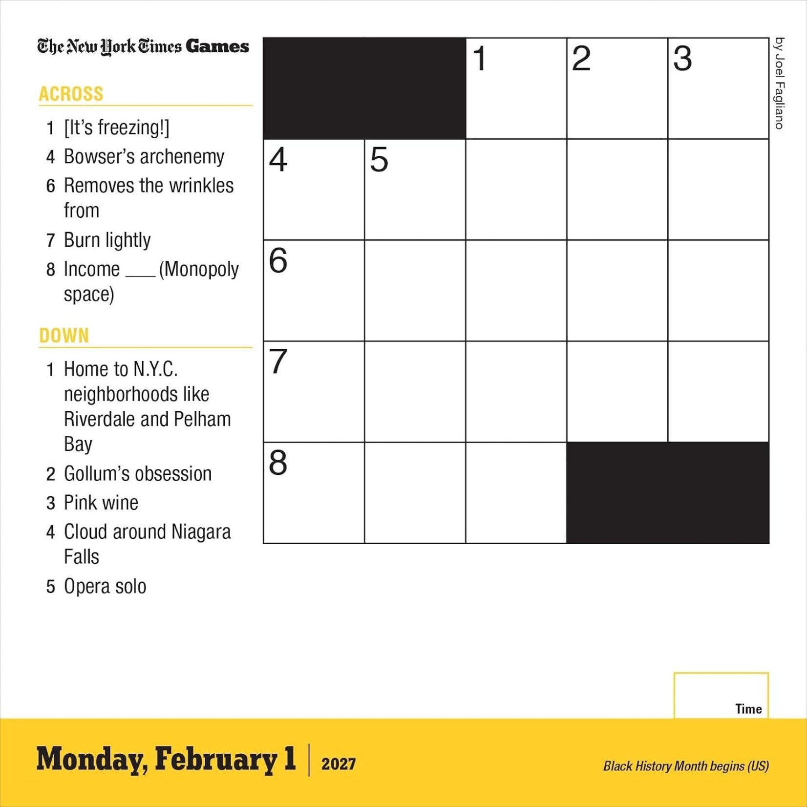 Workman Publishing New York Times Crossword Puzzle Boxed Calendar 2027