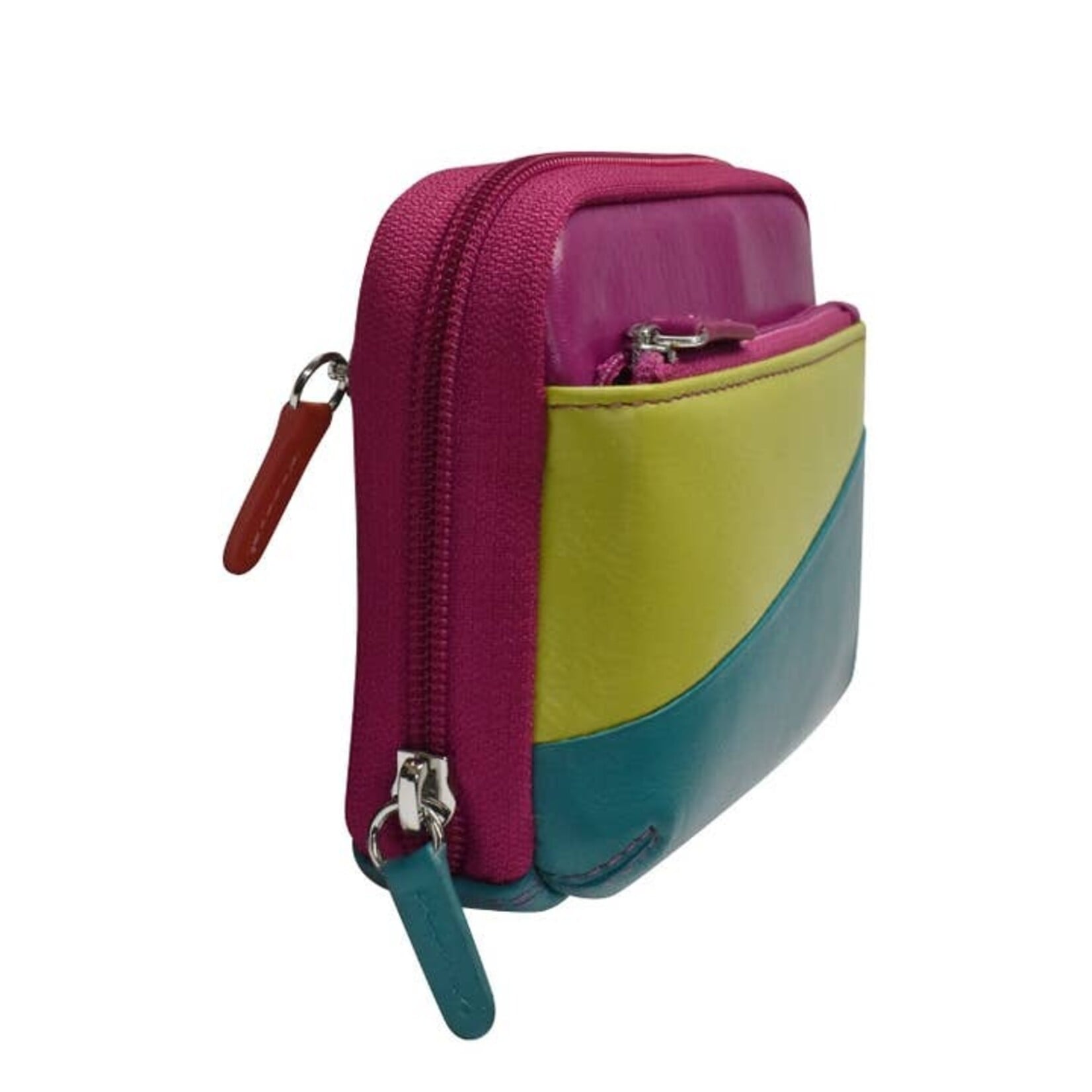 Intercontinental Leather Industries Travel Essential Pouch in Paradise Multi
