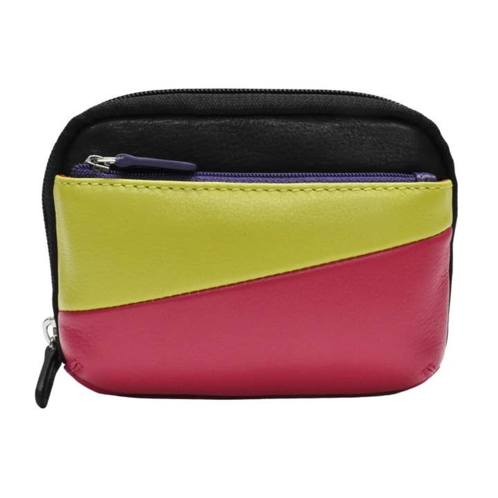 Intercontinental Leather Industries Travel Essential Pouch in Black Brights