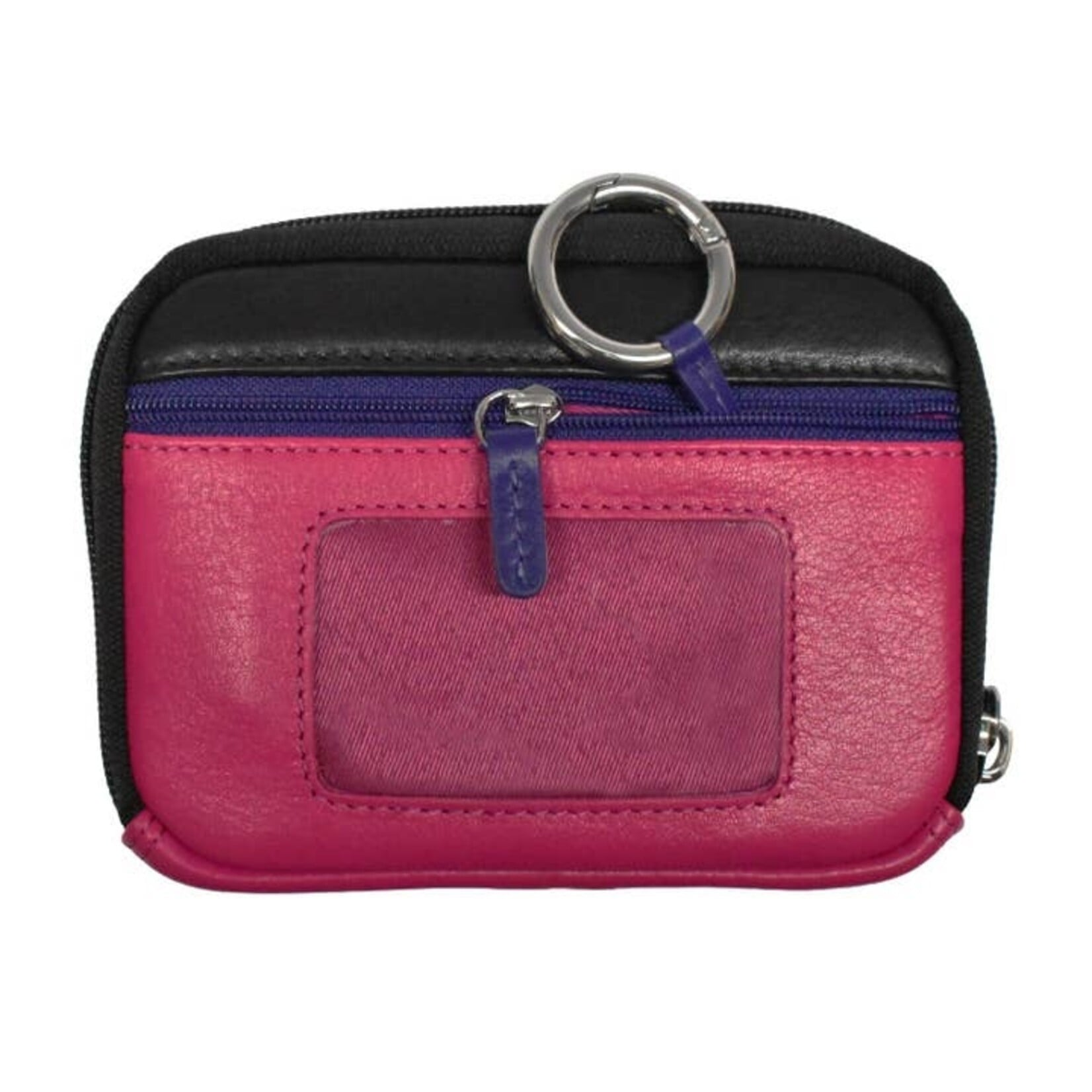 Intercontinental Leather Industries Travel Essential Pouch in Black Brights