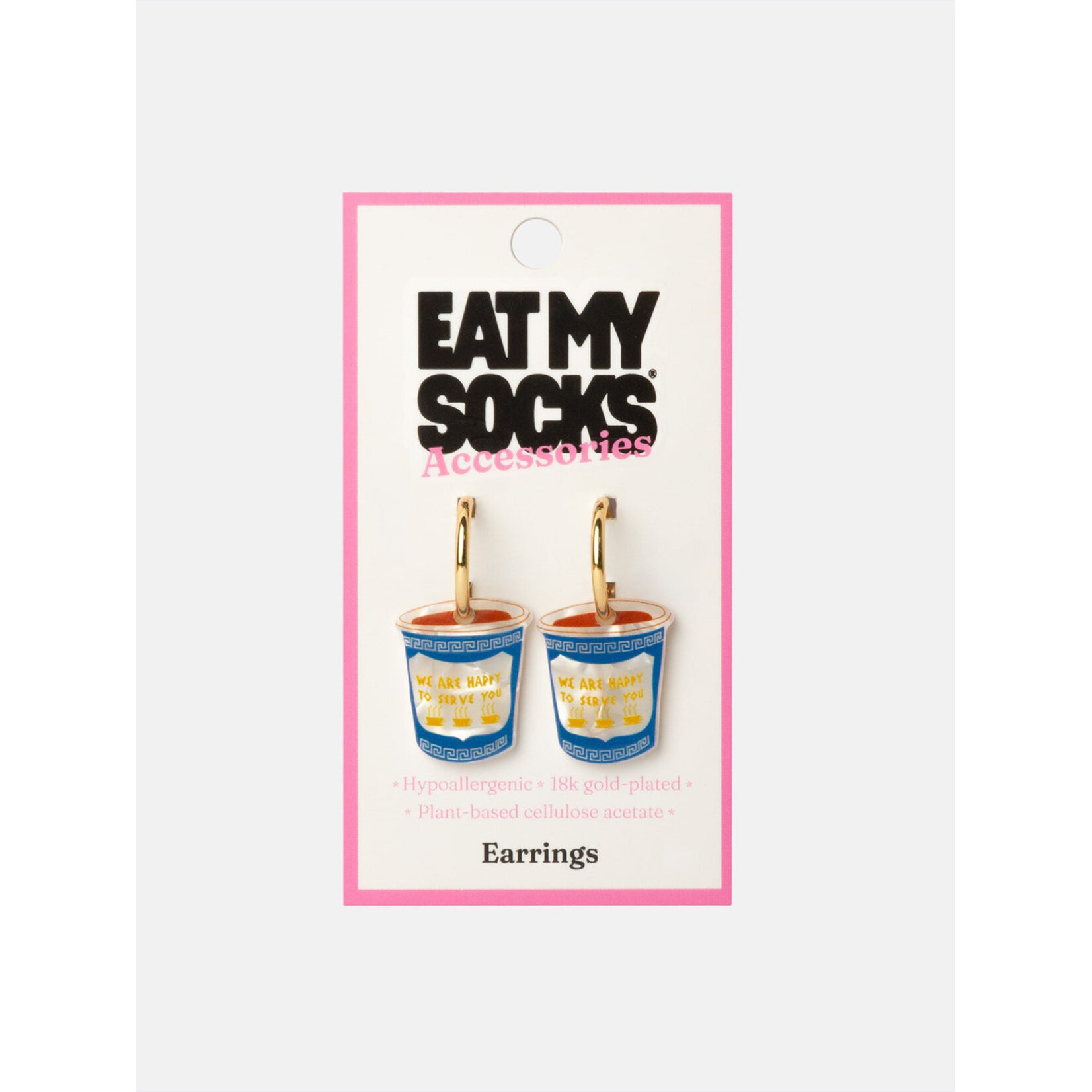 doiy Happy To Serve You Earrings