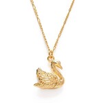 A Mano Mother Swan Charm Necklace