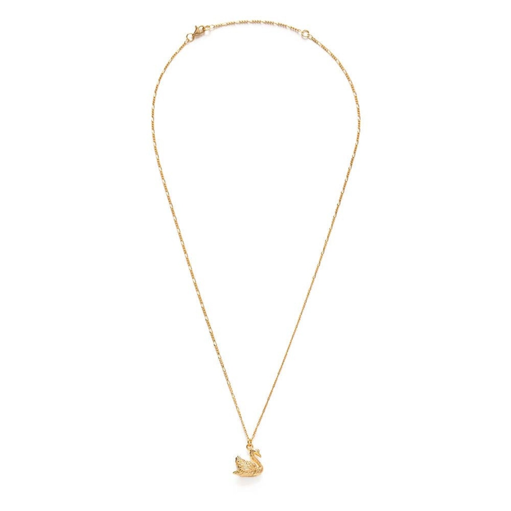 A Mano Mother Swan Charm Necklace