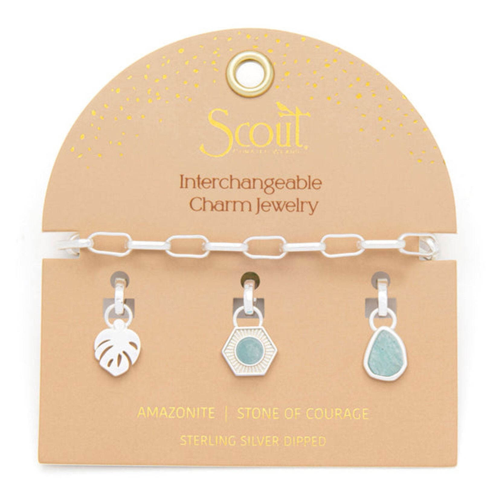 Scout Curated Wears Interchangeable Charm Bracelet - Amazonite