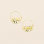 Scout Curated Wears Yellow Pressed Flower Earrings