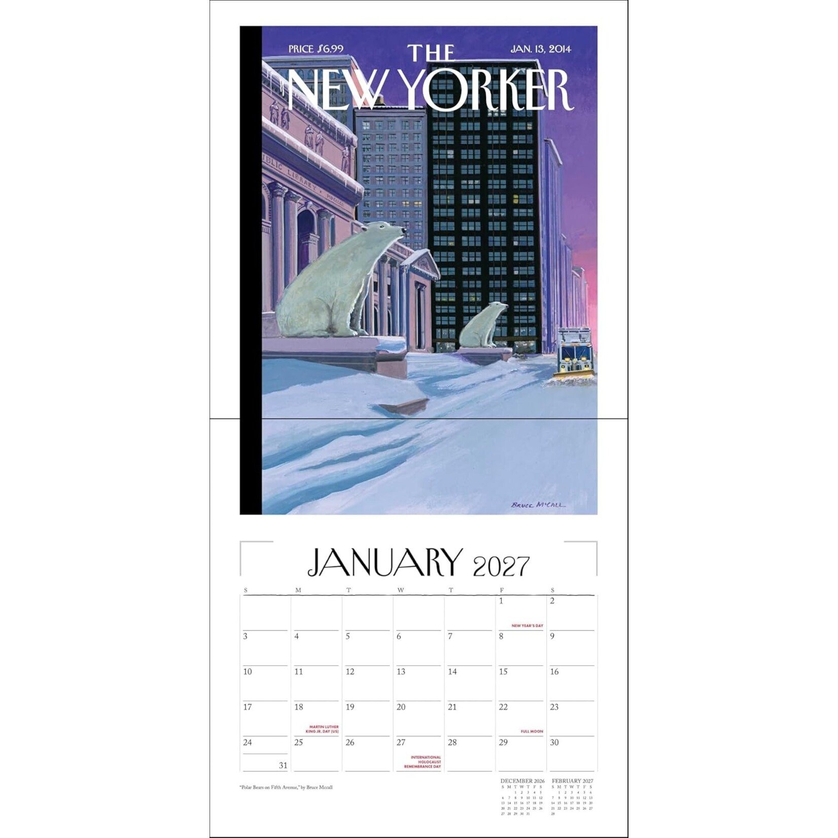 rizzoli universe New Yorker: A City in Covers Wall Calendar 2027