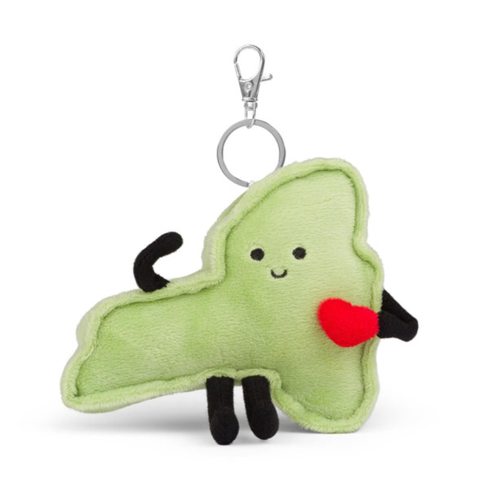 New York Stuffed States Keychain