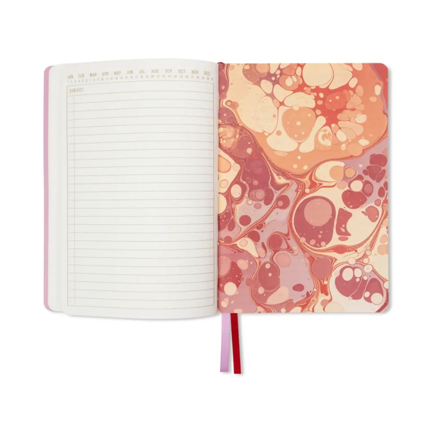 Designworks Cherry Peach Marbling Softcover Journal