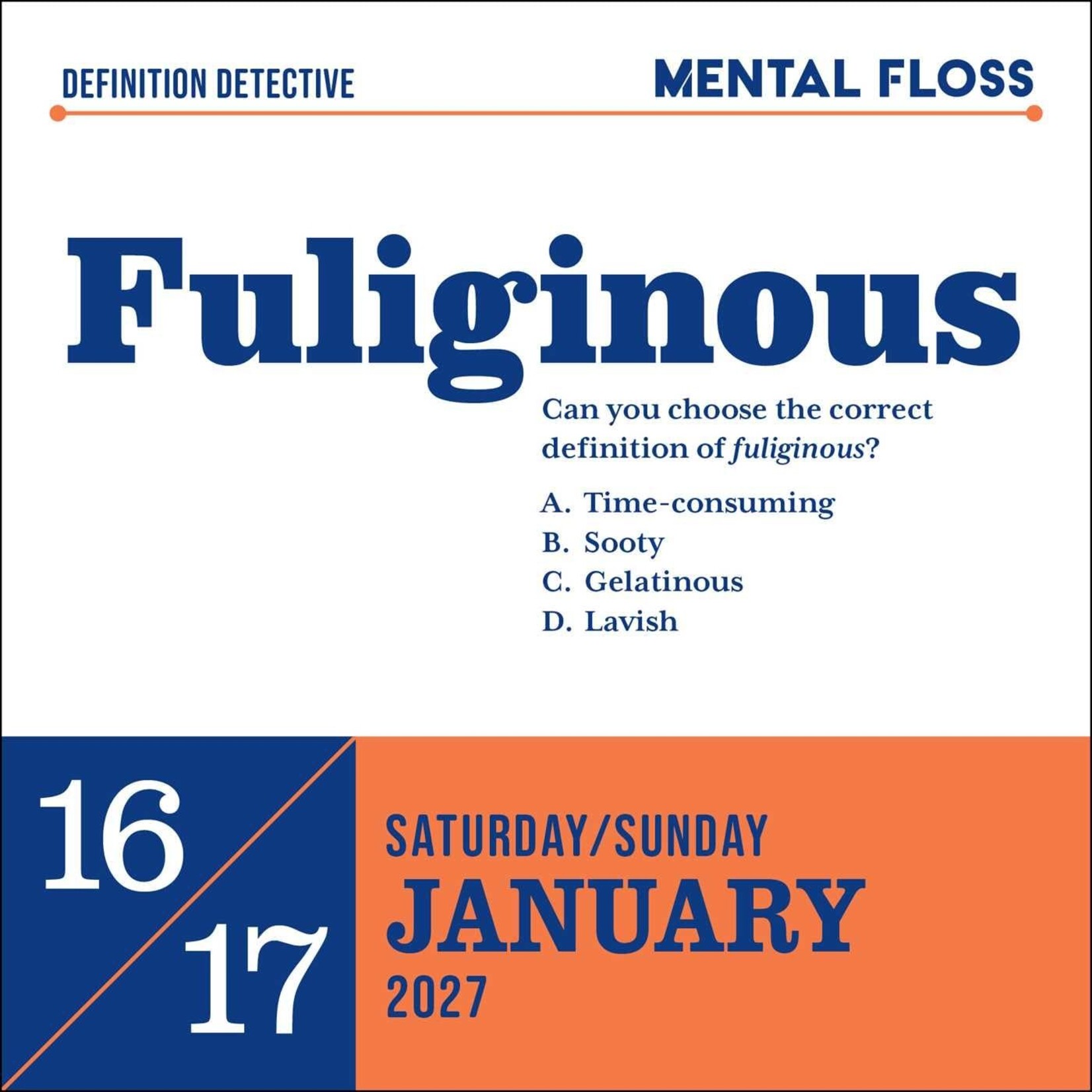 Word Nerd Day to Day Desk Calendar 2027