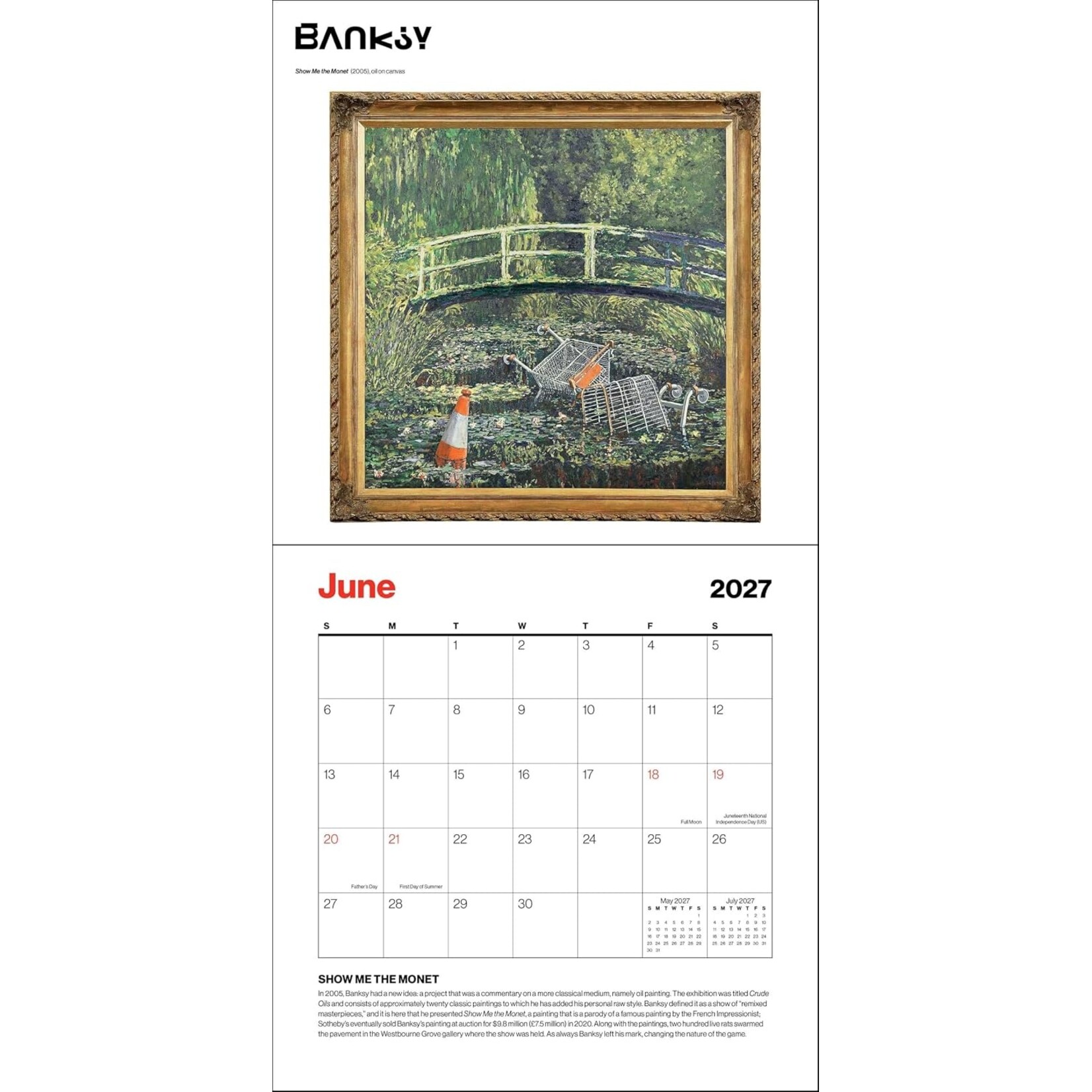 Banksy Wall Calendar 2027
