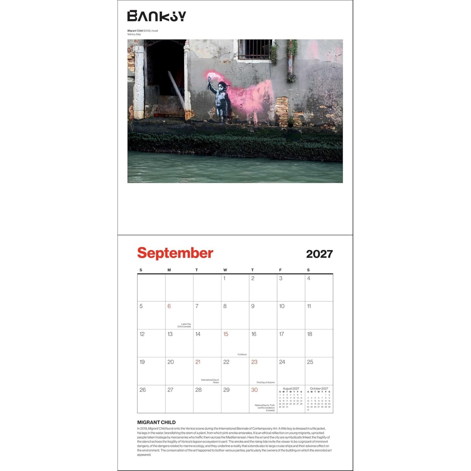 Banksy Wall Calendar 2027