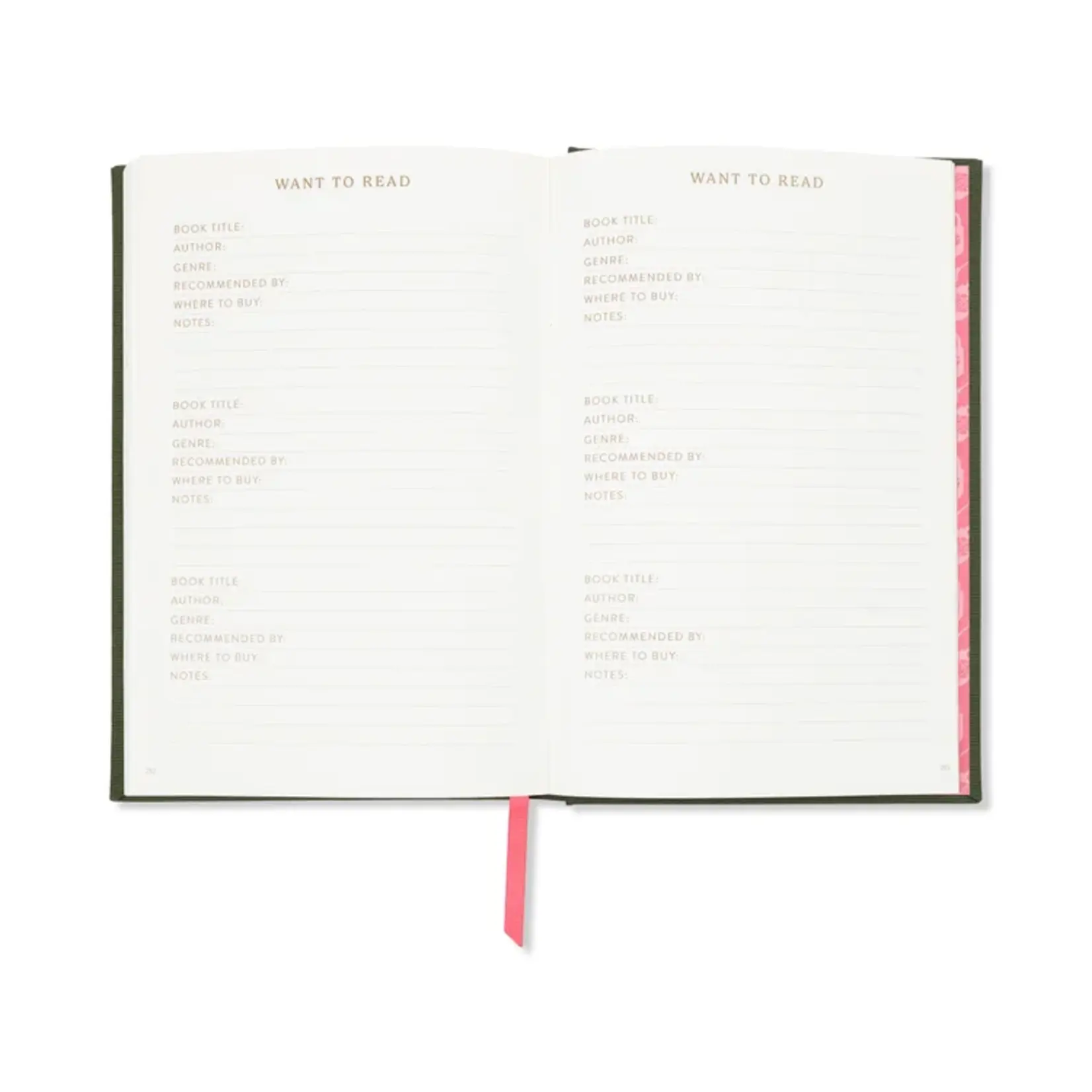 Designworks Book Club Self Help Reading Journal