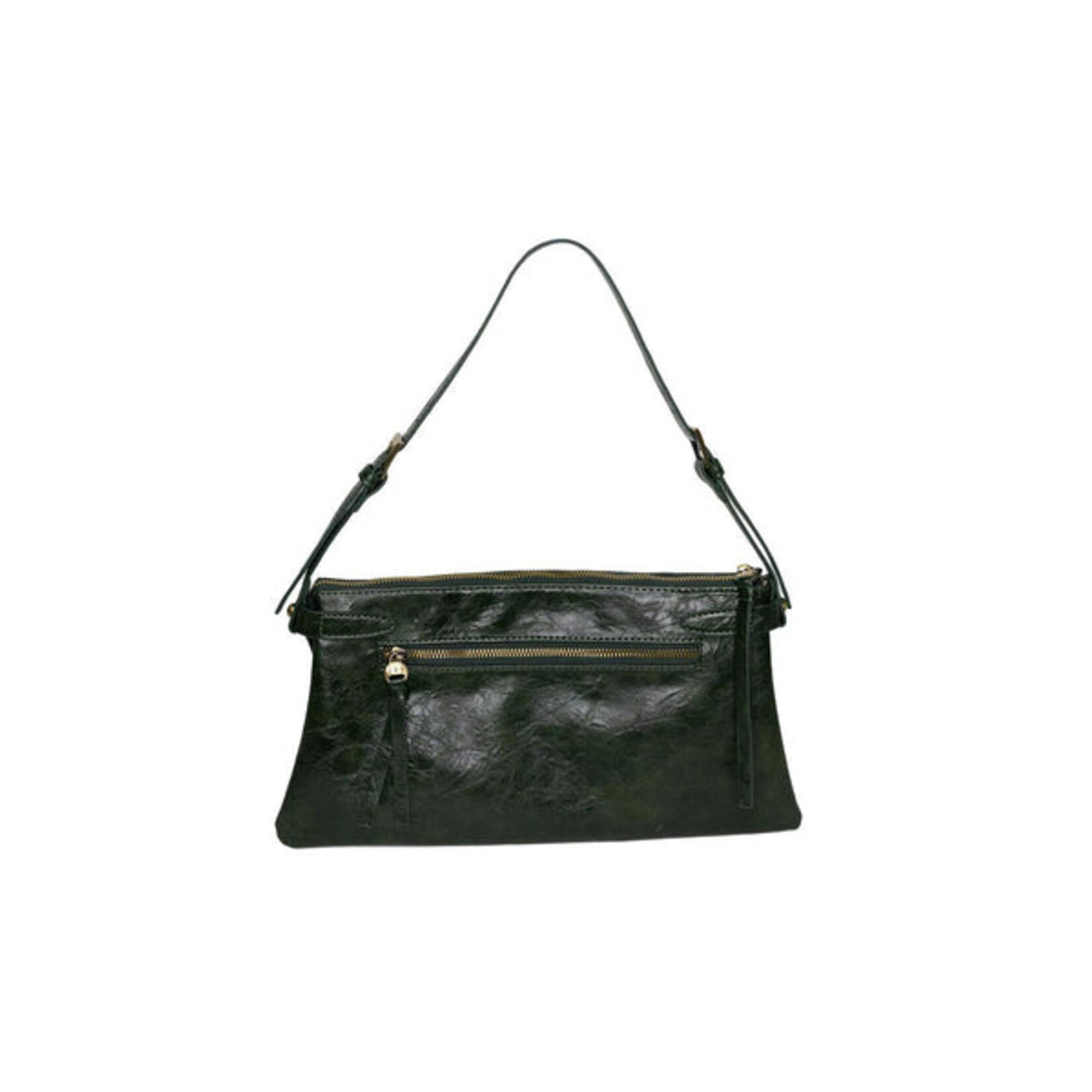 Joy Accessories Eve Trapeze Shoulder Bag in Deep Forest